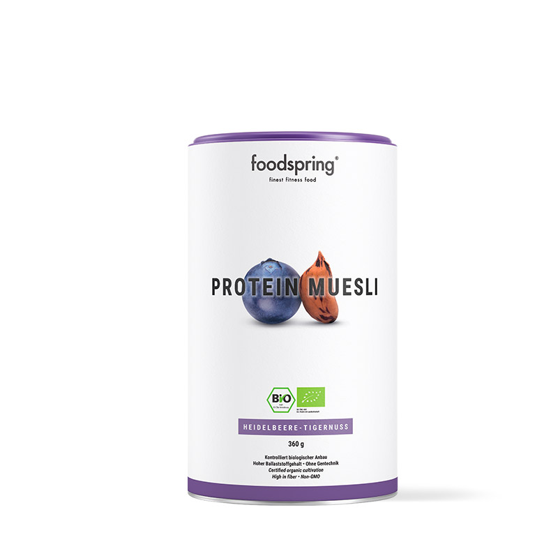 FOODSPRING Protein Muesli Mirtilli e Mandorle di terra