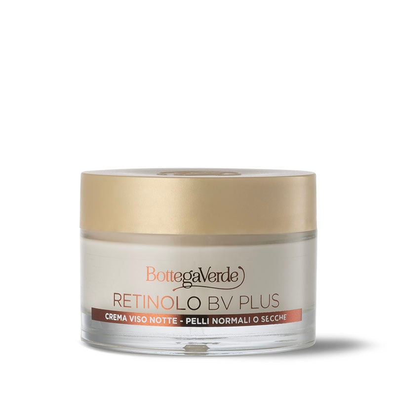 Retinolo Bv Plus - Night face cream - anti-ageing, elasticising - with Pro-Retinol, Plant Collagen and Hyaluronic Acid (50 ml) - normal or dry skin