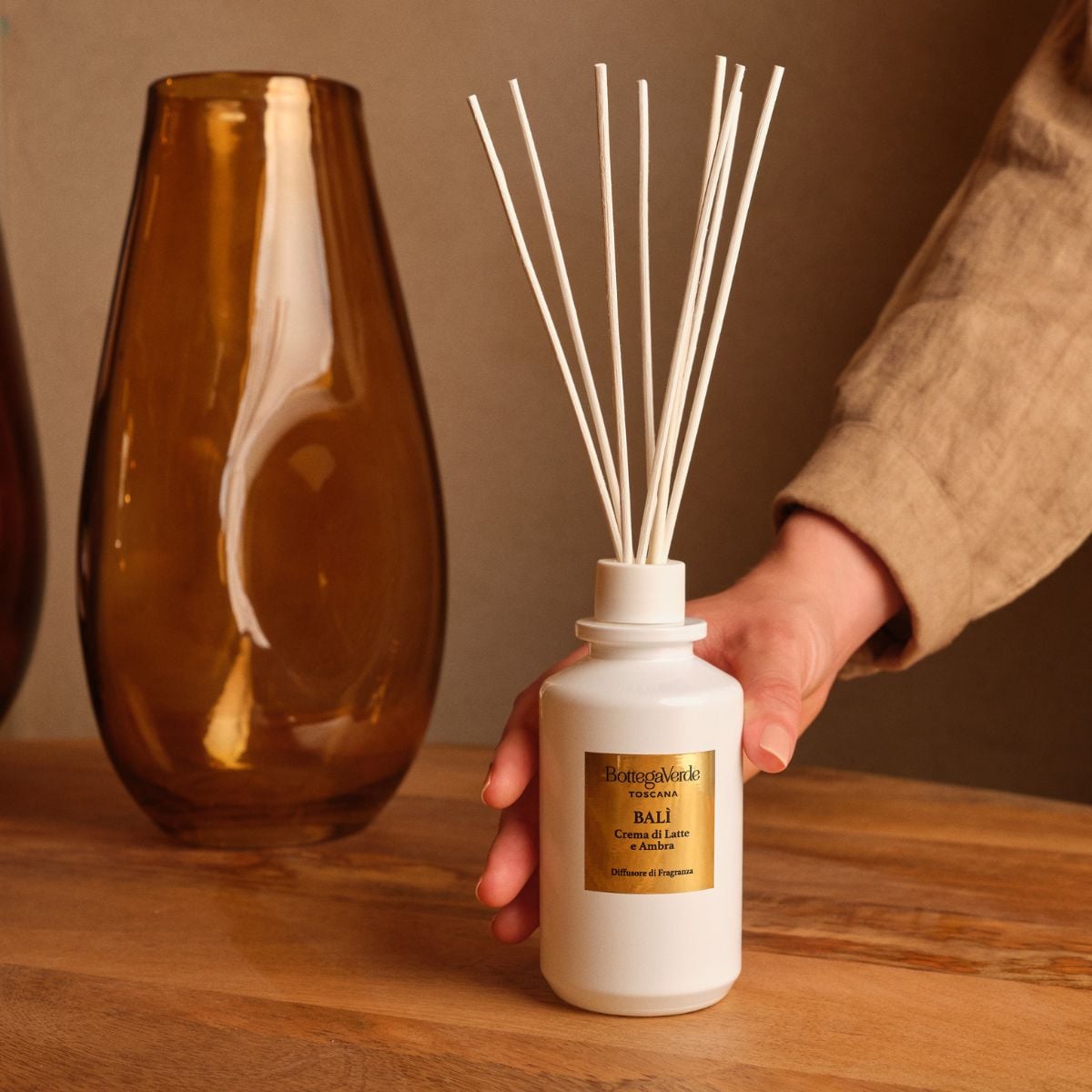 Bal&igrave; - CREMA DI LATTE E AMBRA - Diffusore di fragranza con stick