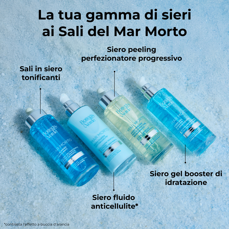 MAR MORTO - Siero fluido anticellulite* - Collagene vegetale, Caffeina e Sali del Mar Morto - rassodante
