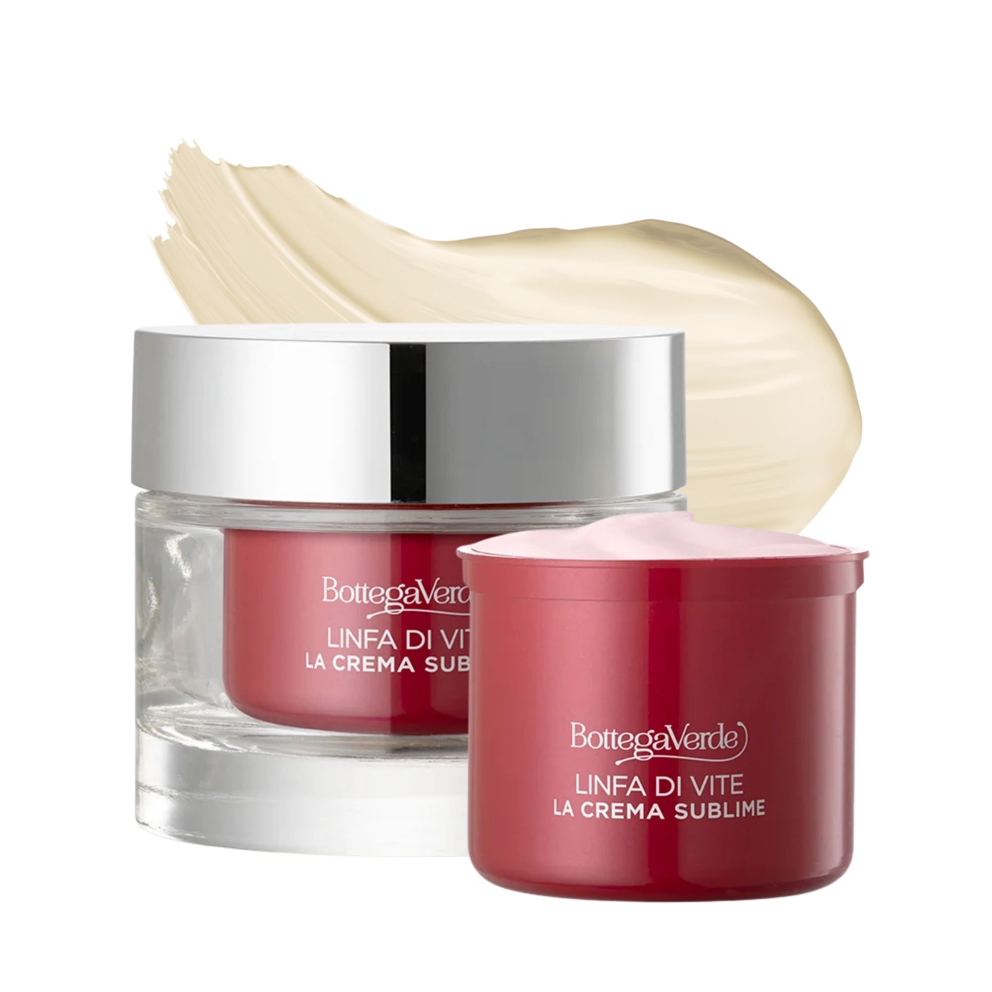 Offerta combinata Linfa di Vite - La crema sublime - Trattamento viso antirughe giorno e notte (50 ml) + refill (50 ml)