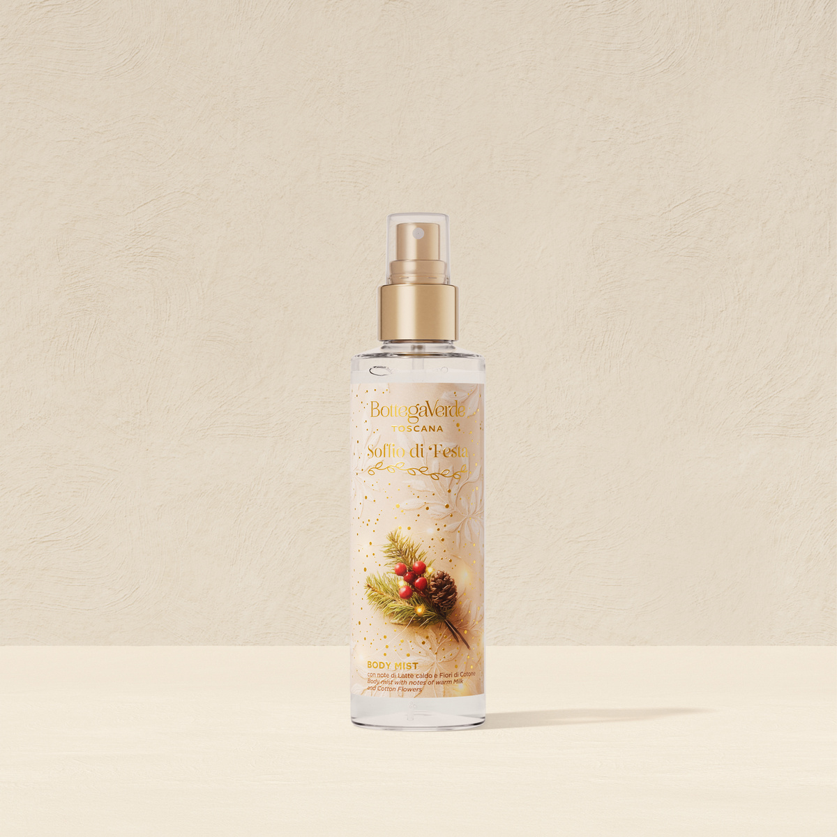 Soffio di Festa - Body mist with notes of Warm Milk and Cotton Flowers (150 ml)