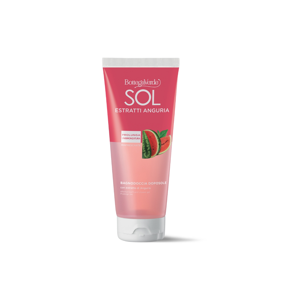 SOL Estratti Anguria - Aftersun bath and shower gel - refreshing - with Watermelon extract (200 ml) - prolongs your tan
