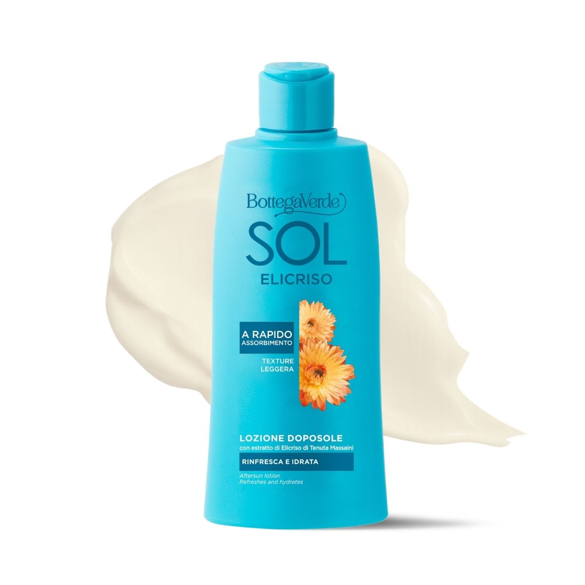 SOL Elicriso - Loci&oacute;n aftersun - refresca e hidrata - con extracto de Helicriso de Tenuta Massaini (200 ml) - textura ligera - de r&aacute;pida absorci&oacute;n - refresca e hidrata