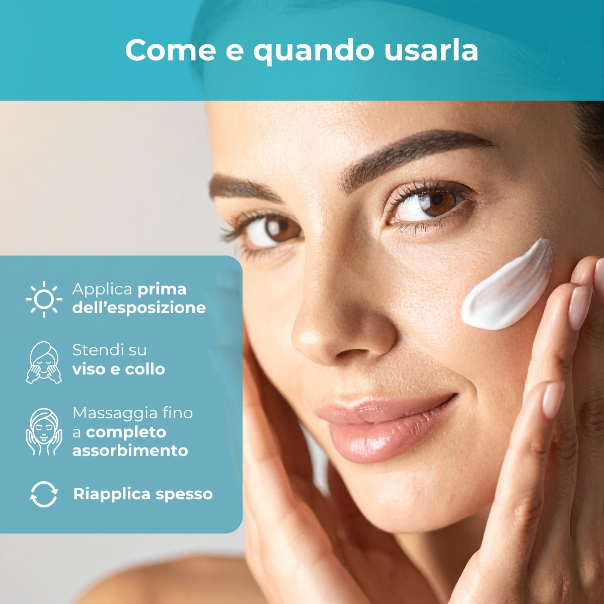 SOL Argan - Siero solare viso - texture leggera - con olio di Argan e Vitamina E - SPF50 protezione alta - water resistant - tutti i tipi di pelle