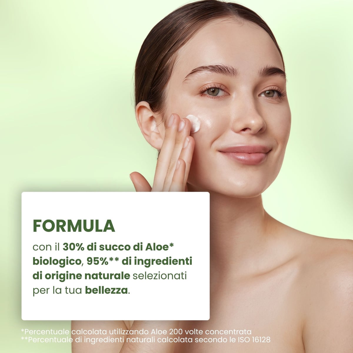 Aloe - Crema gel viso 24 ore - idratante lenitiva opacizzante - con 30% succo di Aloe* bio (50 ml) - pelli miste