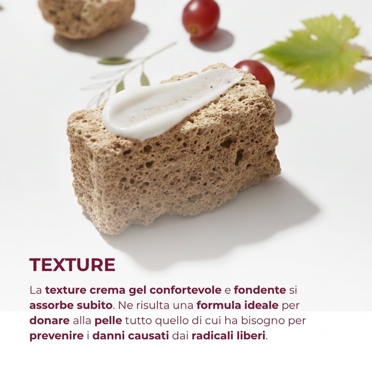 Uva Preziosa - Crema viso antiossidante idratante con estratto iperfermentato di Uva rossa di Tenuta Massaini  - pelli normali