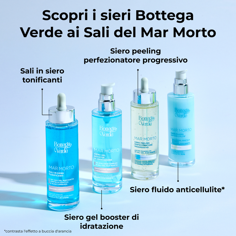 Mar Morto - Siero gel booster di idratazione - con Hyaluron Complex e Sali del Mar Morto - idratazione immediata e prolungata