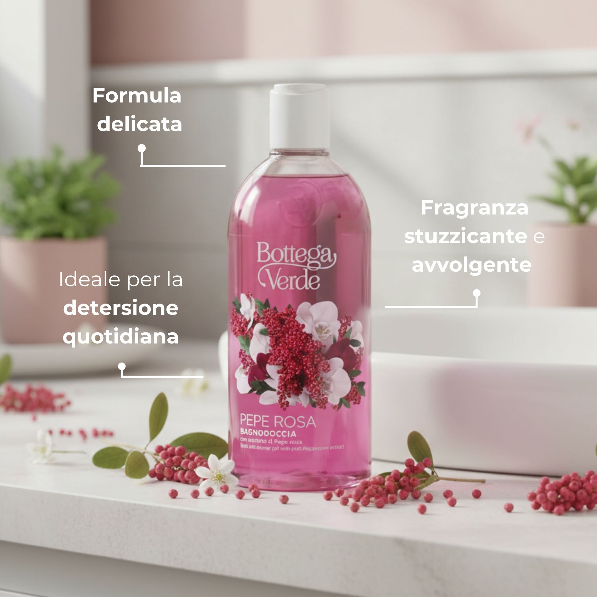 Pepe rosa - Bagnodoccia con estratto di Pepe rosa