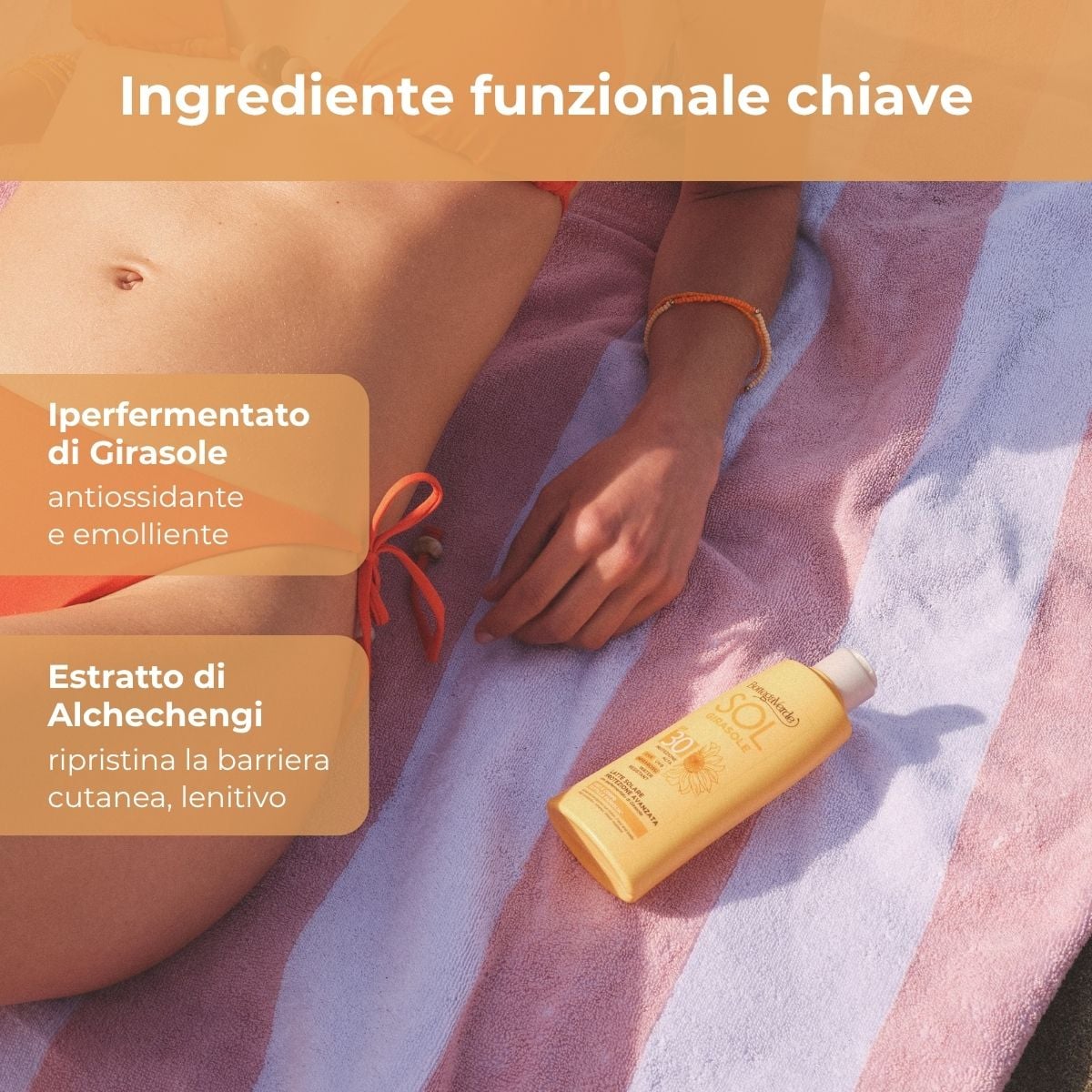 SOL Girasole - Latte solare protezione avanzata - viso e corpo - con iperfermentato di Girasole di Tenuta Bottega Verde(200 ml) - PROTEZIONE ALTA SPF30 - INFRAROSSI - WATER RESISTANT