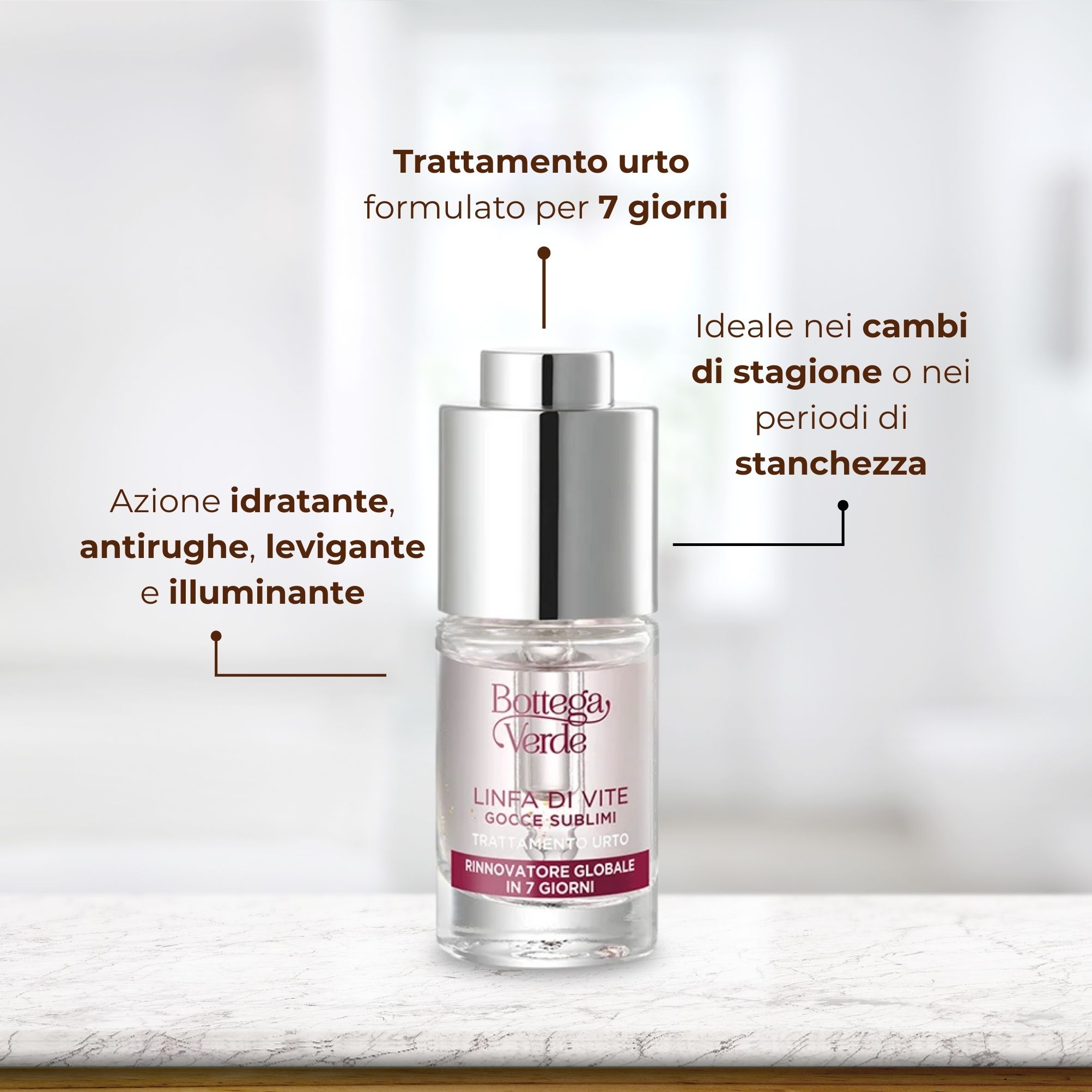 Linfa di Vite - Gocce sublimi - Trattamento urto - rinnovatore globale in 7 giorni - 2-PEPTIDE LINFA COMPLEX<TM/> con Peptidi e Linfa di Vite