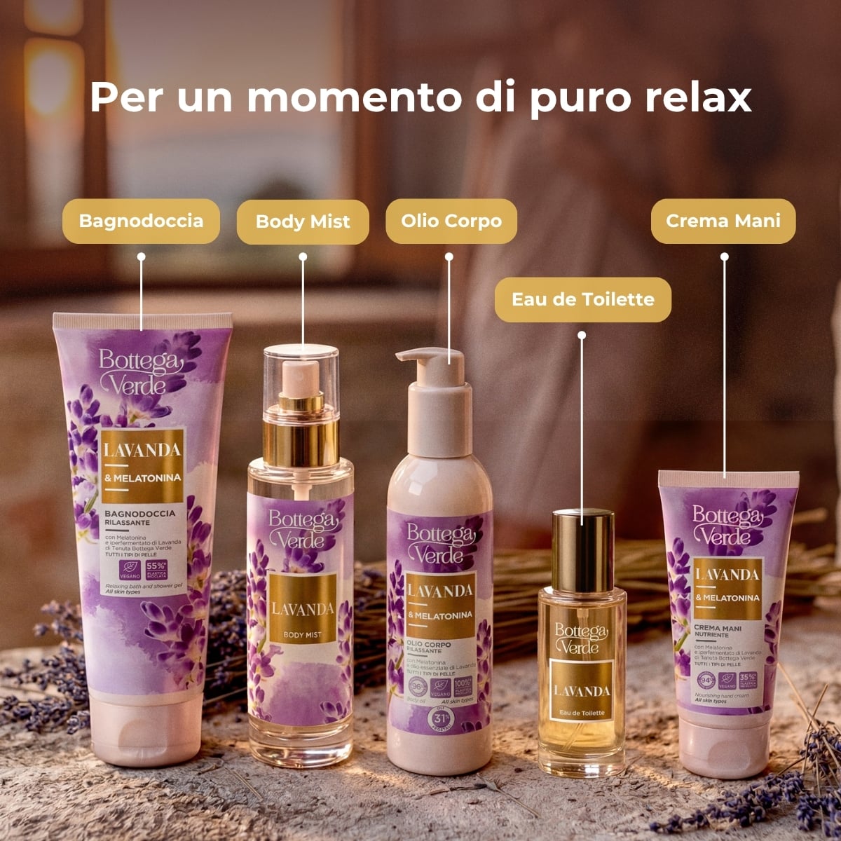 Lavanda - Body mist con olio essenziale di Lavanda