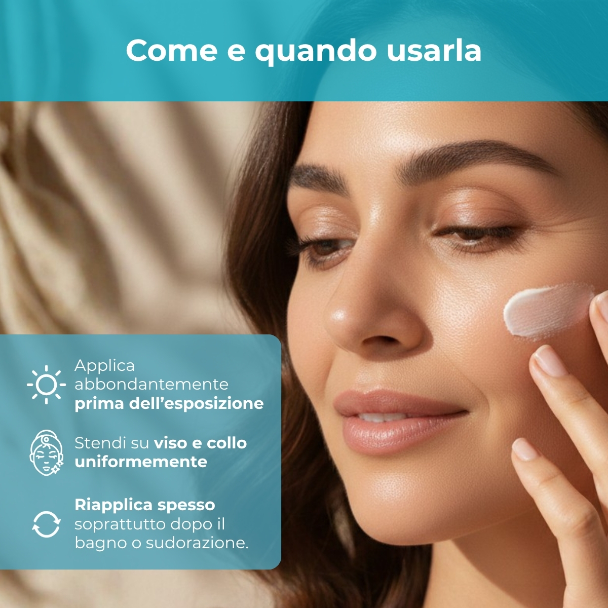SOL Argan - Crema solare viso - antiet&agrave; antimacchie '' tocco asciutto opacizzante - con olio di Argan e Vitamina E - SPF30 protezione alta - water resistant - pelli miste