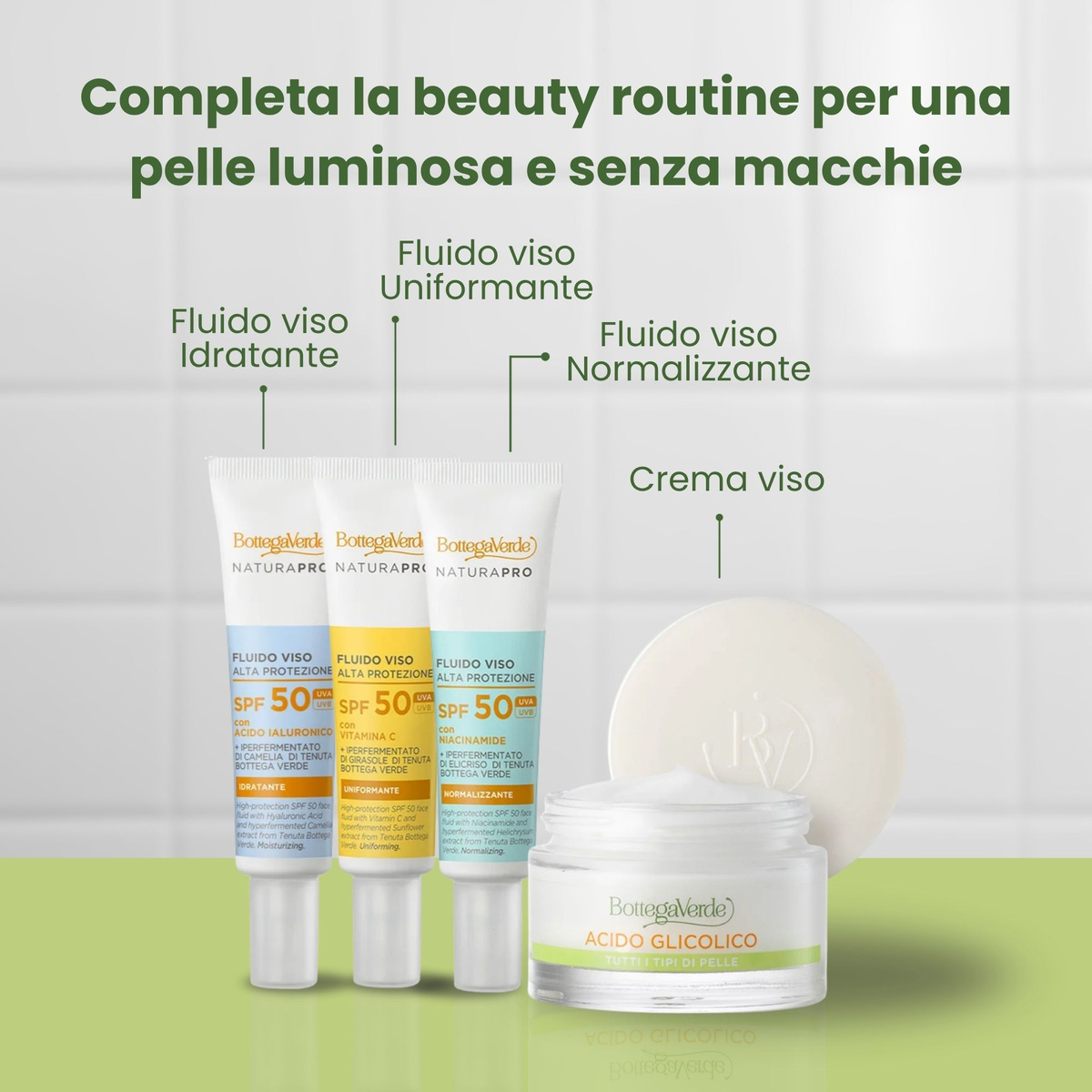 Estratti di bellezza '' Crema viso rinnovatrice - acido Glicolico estratti della Frutta '' perfeziona uniforma illumina - tutti i tipi di pelle