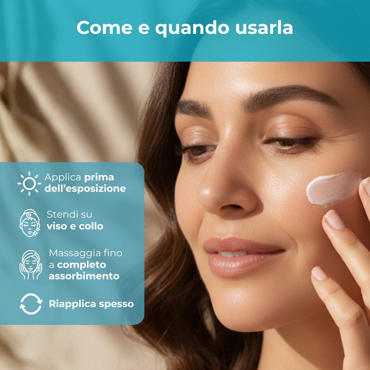 SOL Argan - Crema solare viso - antiet&agrave; antimacchie - con olio di Argan e Vitamina E - SPF30 protezione alta - water resistant - pelli normali o secche