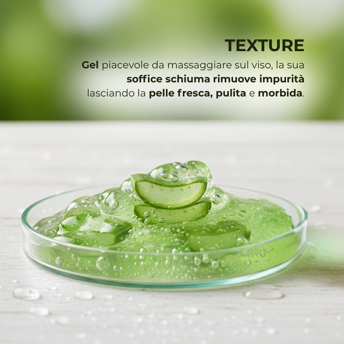 ALOE - Gel detergente viso - idratante lenitivo - con 20% succo di Aloe* bio (200 ml) - per tutti i tipi di pelle