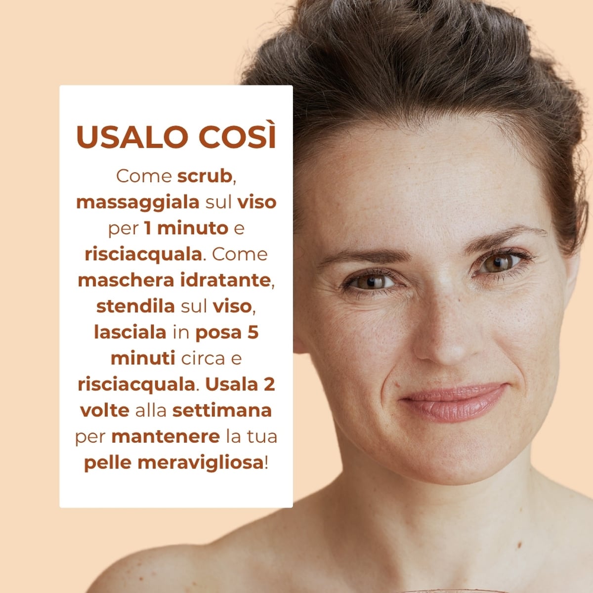 Estratti di bellezza - Scrub Maschera 2 in 1 - Pesca e Albicocca - leviga idrata illumina - pelli normali
