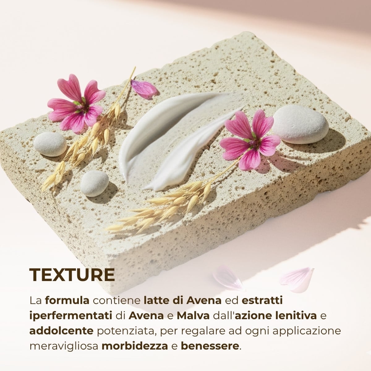 Avena e Malva - Crema viso - ricarica - lenitiva protettiva - con estratti iperfermentati di Avena e Malva - pelli delicate o sensibili