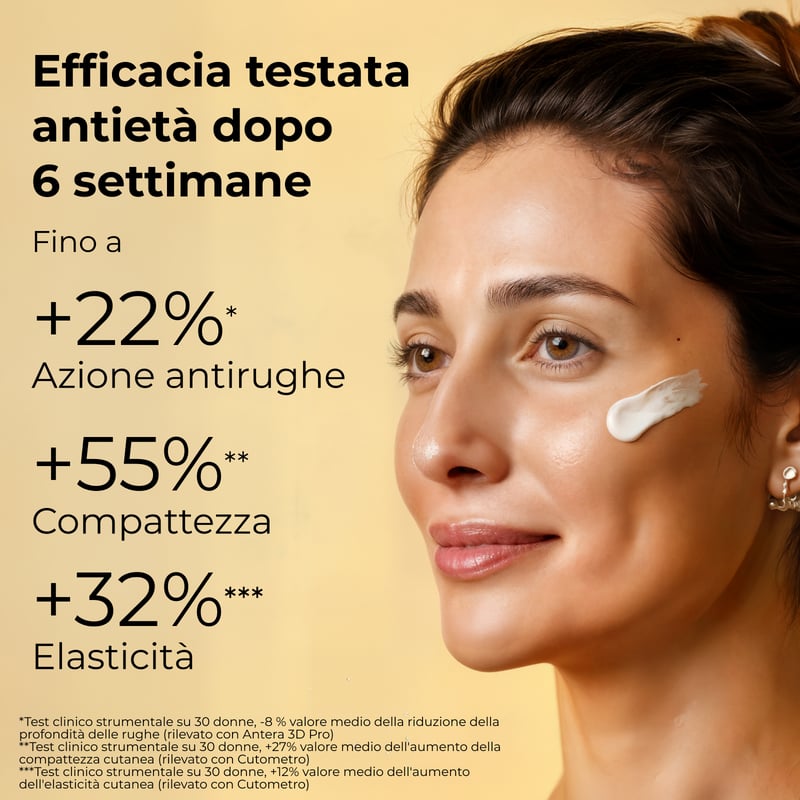 Pistilli di Zafferano - La crema oro - Ricarica Trattamento viso giorno e notte - antirughe antiet&agrave; globale 10 azioni - con SAFFRON-IDE PRO AGE<TM/> con Ceramidi e iperfermentato di Zafferano