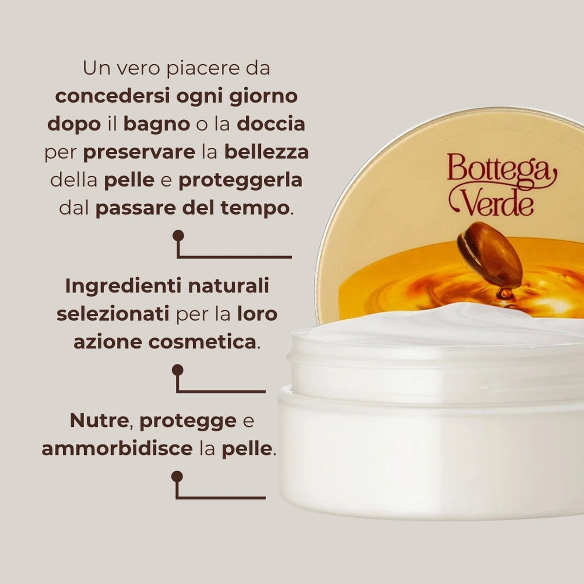 Argan del Marocco - Burro corpo - nutriente protettivo - con olio di Argan - pelli normali o secche