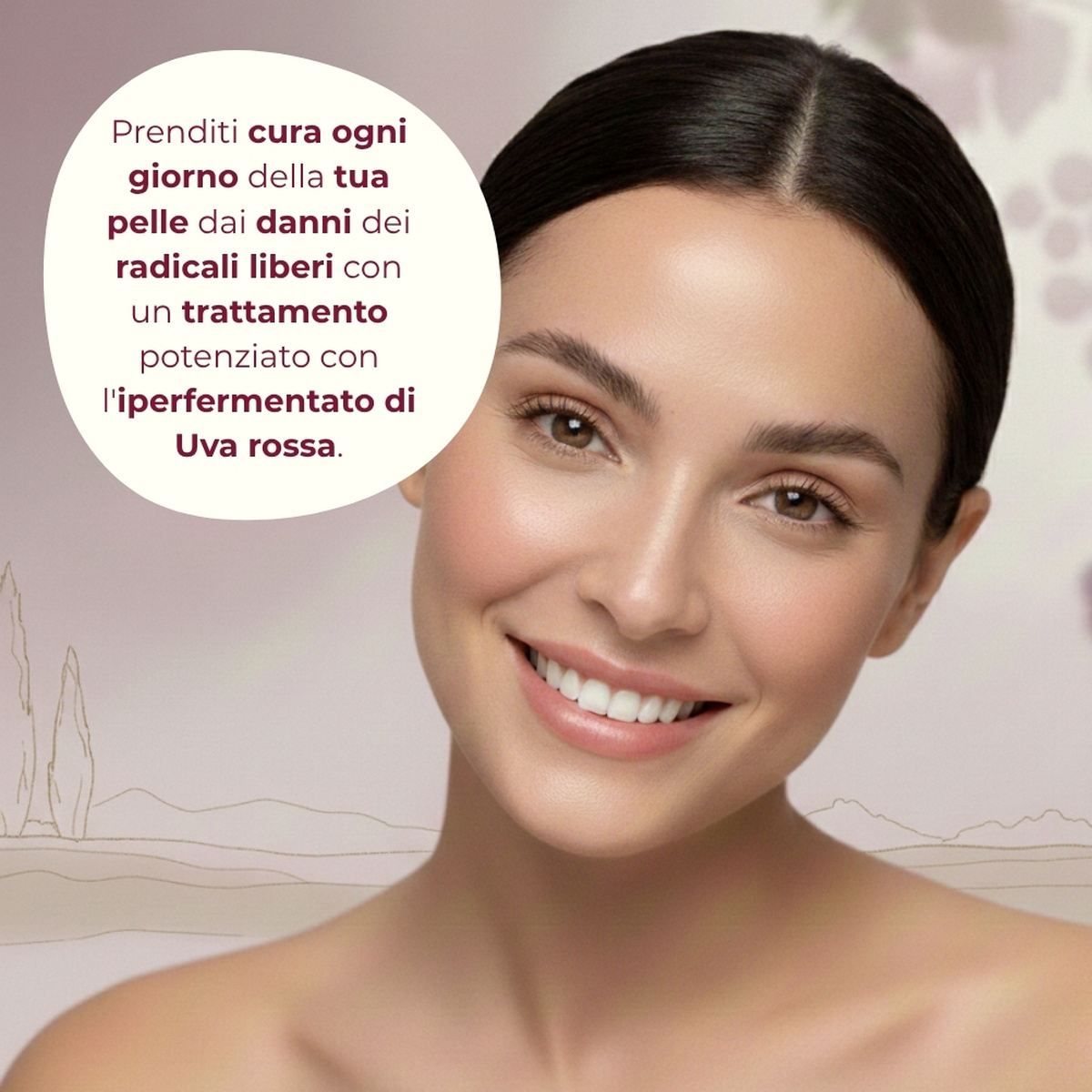 Uva Preziosa - Crema viso antiossidante idratante con estratto iperfermentato di Uva rossa di Tenuta Massaini  - pelli normali
