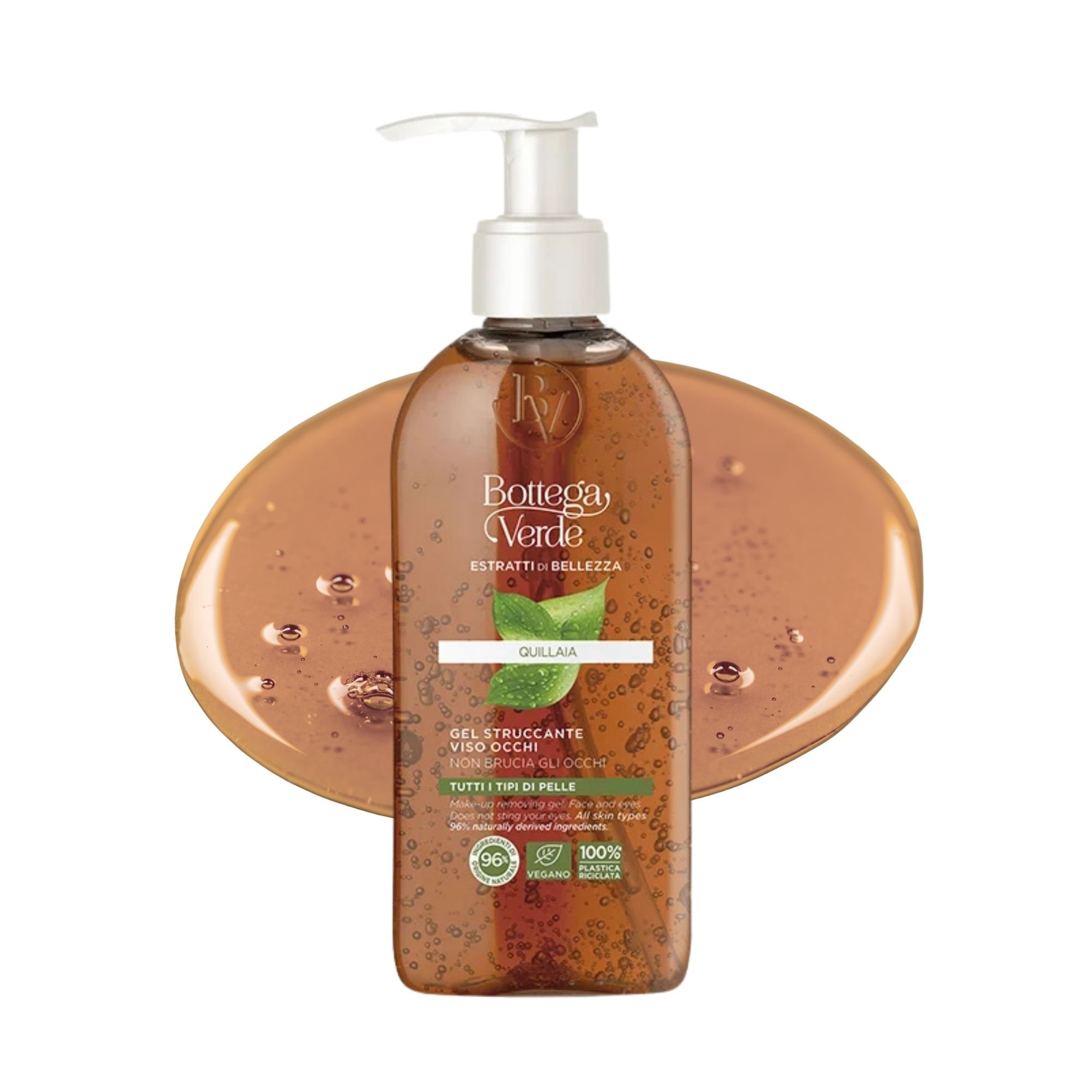 Estratti di bellezza - Gel struccante - viso occhi - Quillaia - non brucia gli occhi  - tutti i tipi di pelle