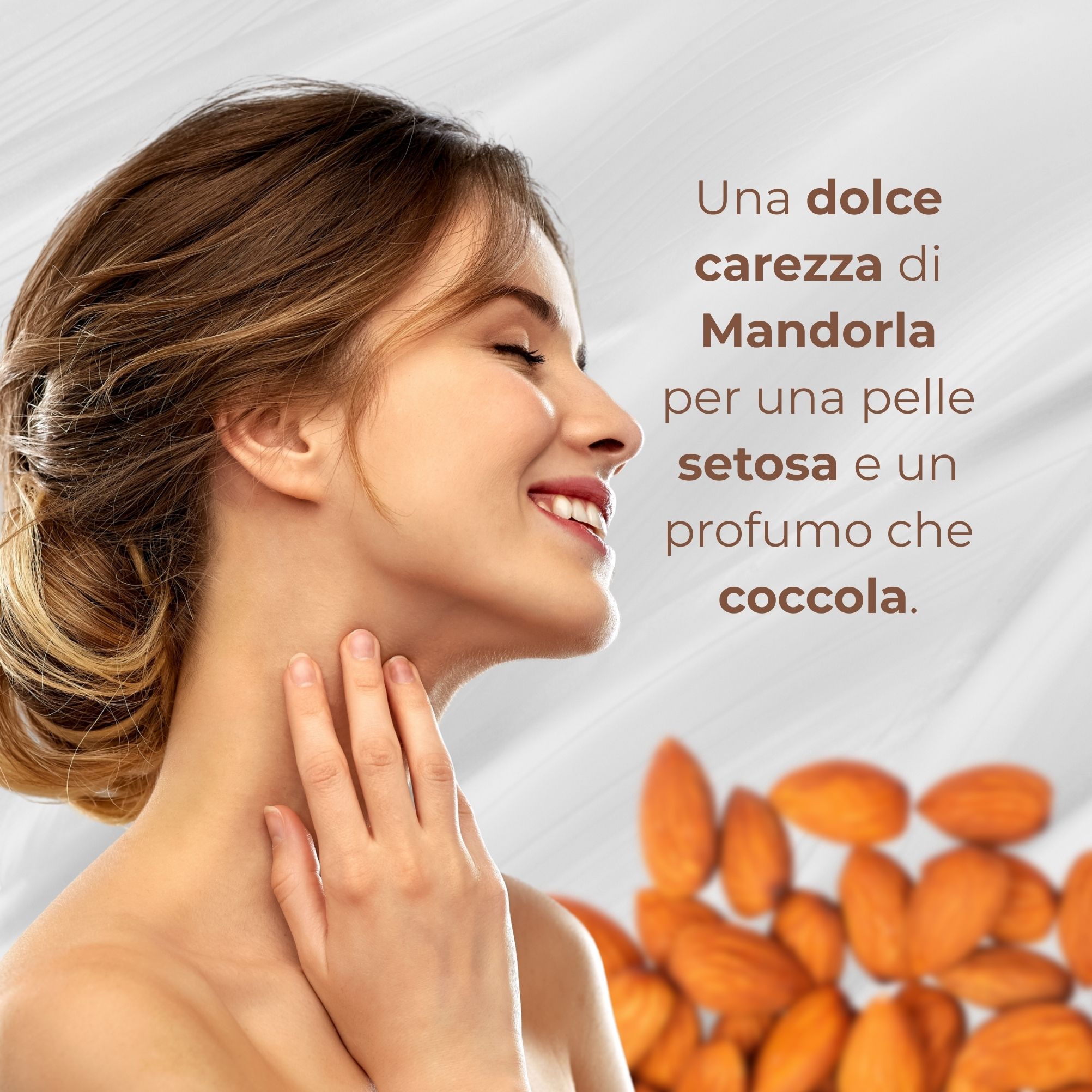 MANDORLE DOLCI - Bagnodoccia - addolcente setificante - con latte e olio di Mandorle dolci - pelli normali