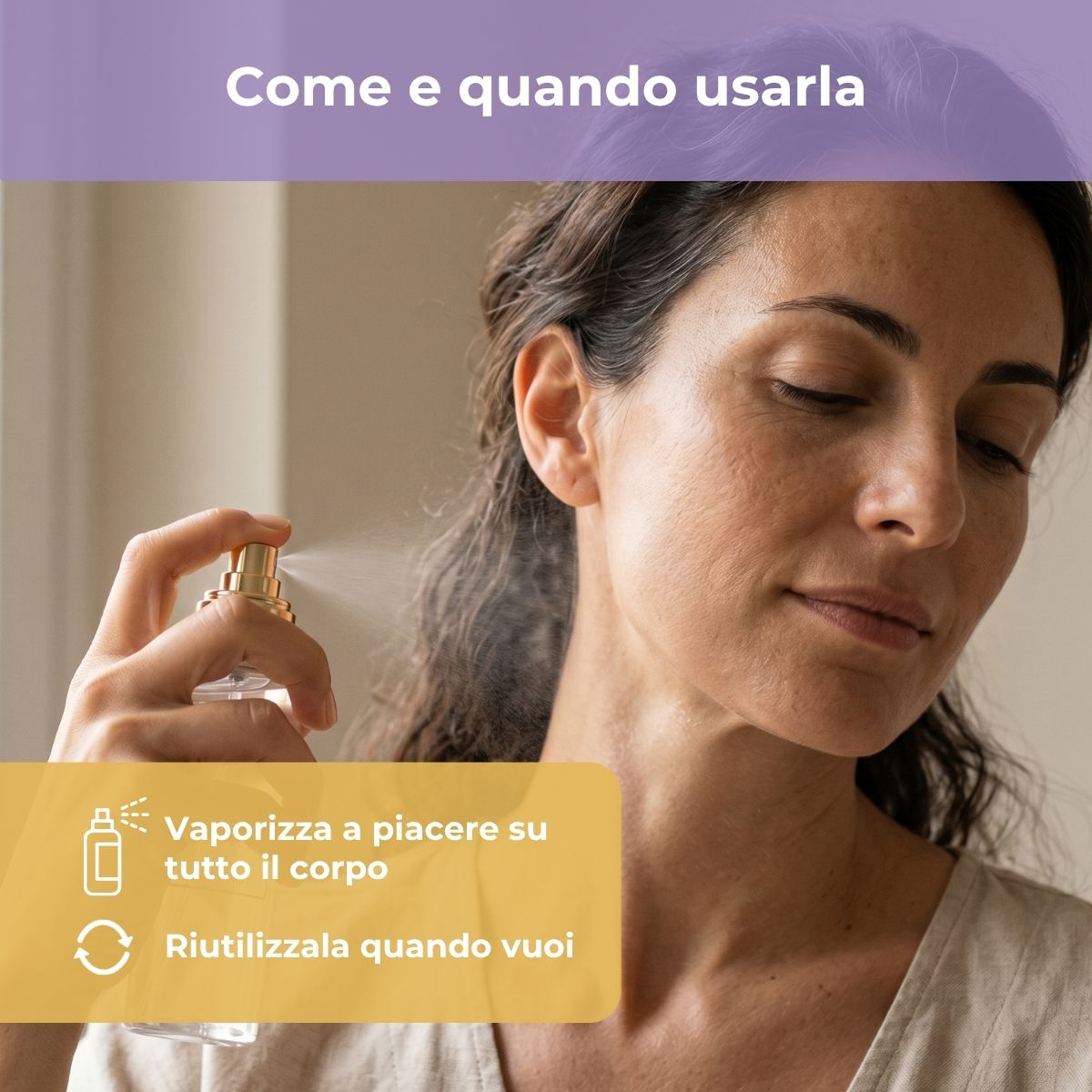 Lavanda - Body mist con olio essenziale di Lavanda