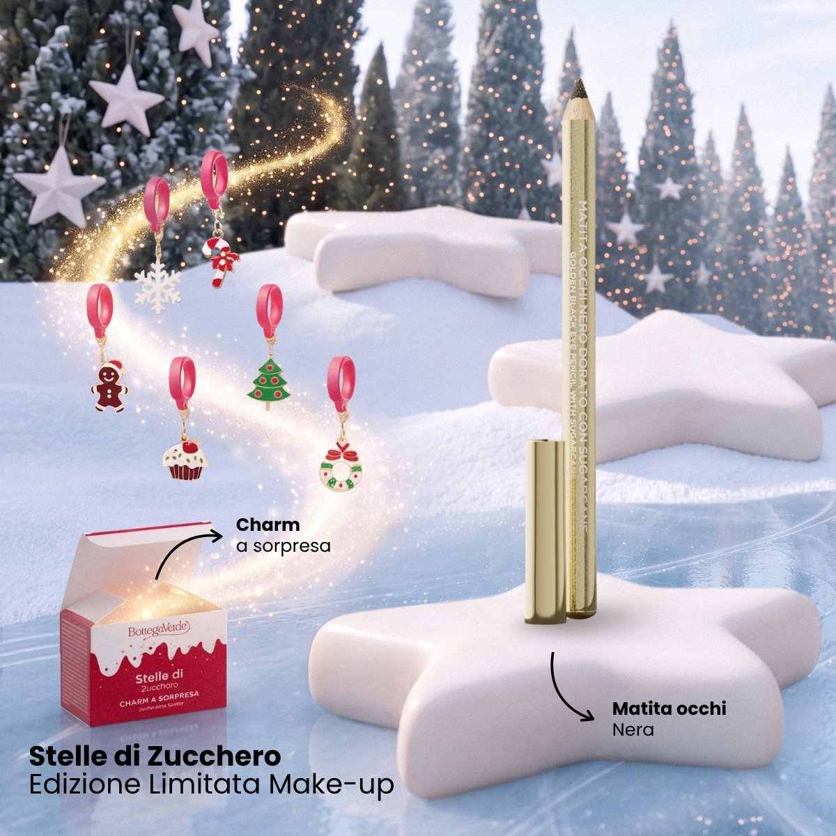 Stelle di Zucchero - Matita occhi nero dorato con Sugarcane