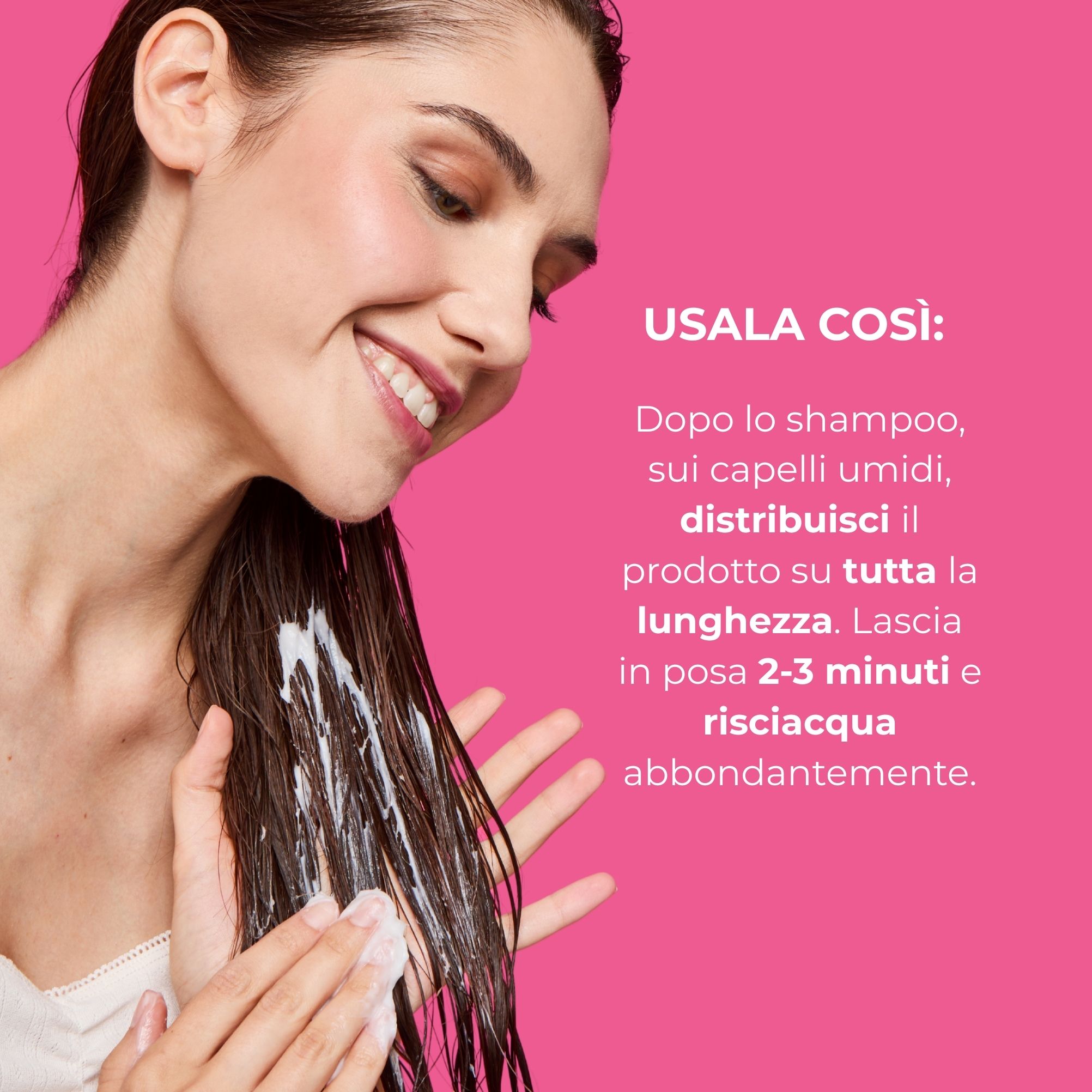 Acido Ialuronico e Iperfermentato di Peonia - Maschera '' idratazione sublime - capelli secchi o e disidratati