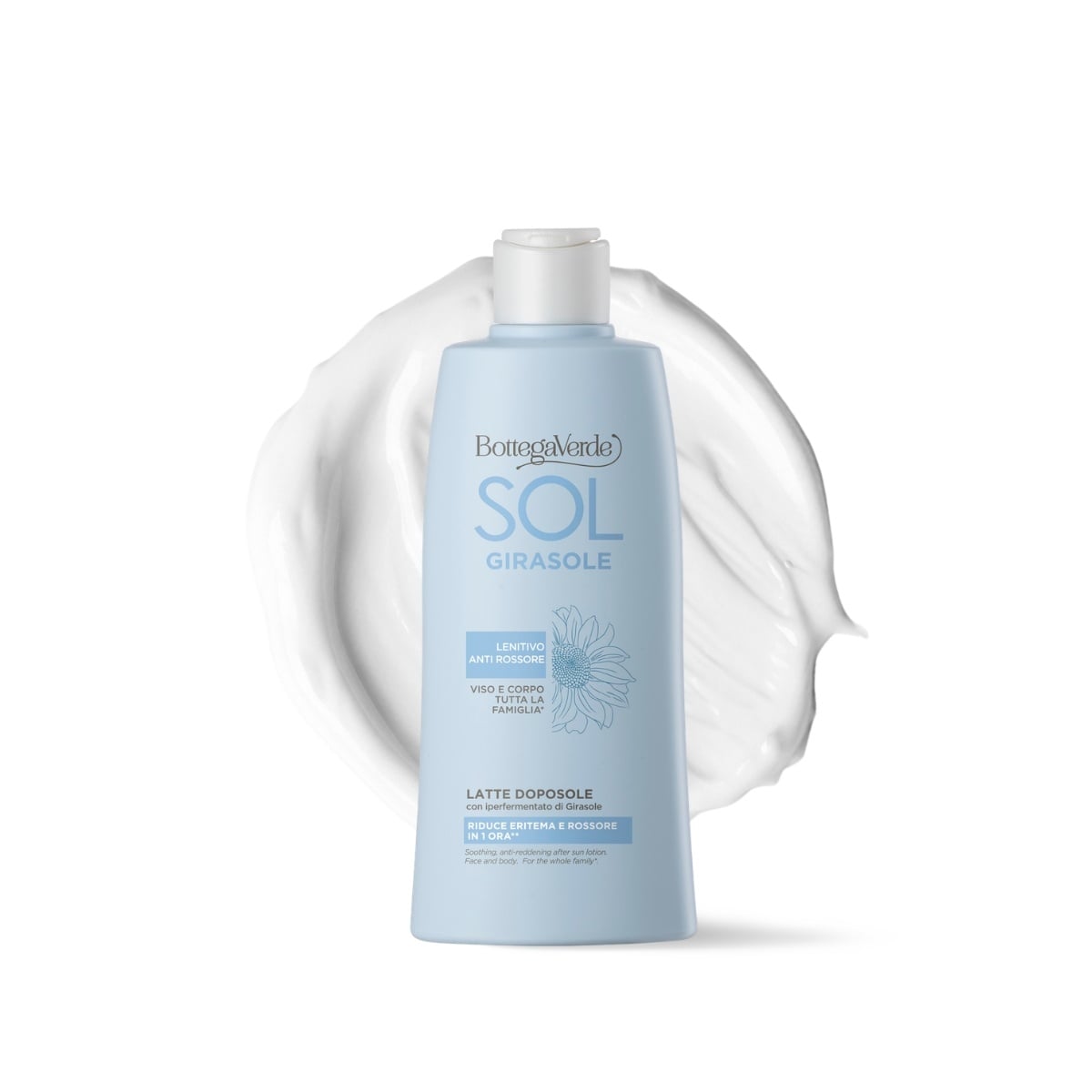 SOL Girasole - Doposole lenitivo anti rossore - viso e corpo - con iperfermentato di Girasole di Tenuta Bottega Verde