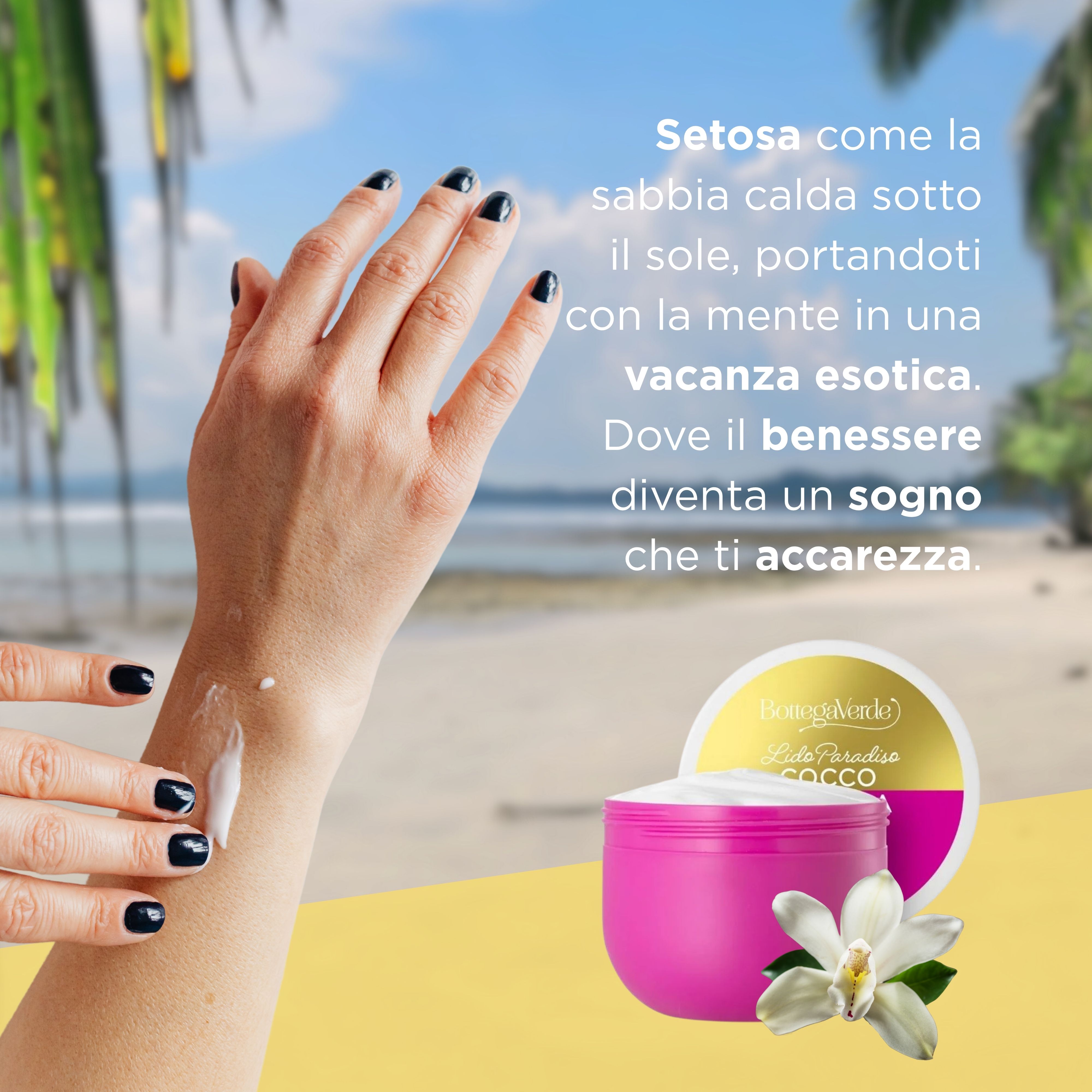 Lido Paradiso - Cocco e Vaniglia - Crema corpo con latte di Cocco e Monoi di Tahiti