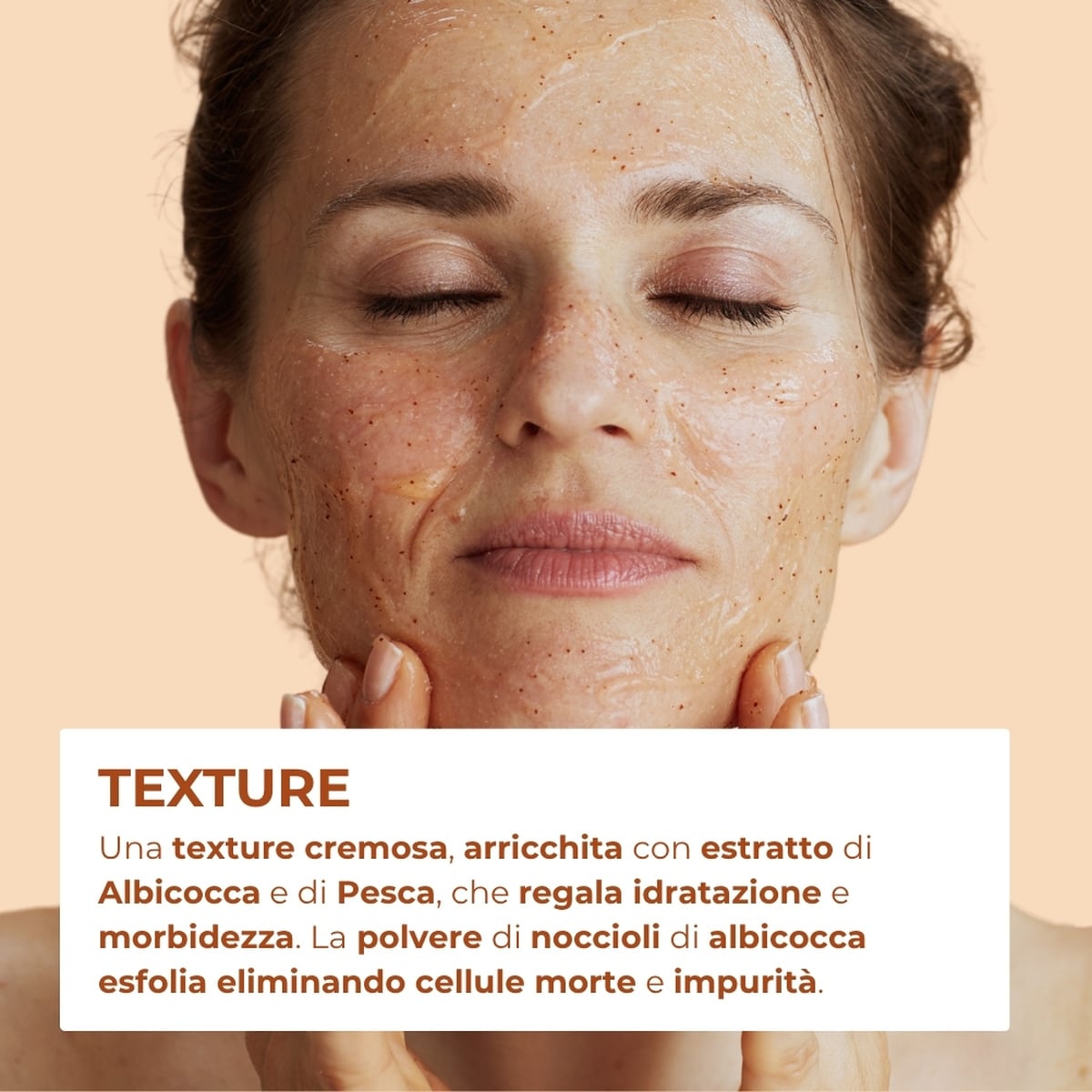 Estratti di bellezza - Scrub Maschera 2 in 1 - Pesca e Albicocca - leviga idrata illumina - pelli normali