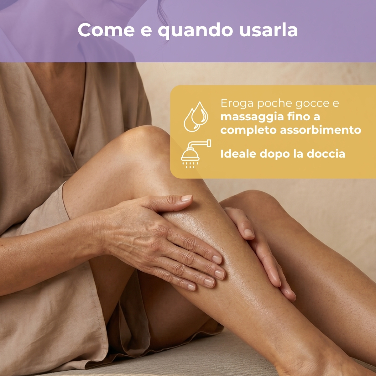 Lavanda Melatonina - Olio corpo rilassante - con Melatonina e olio essenziale di Lavanda - per tutti i tipi di pelle