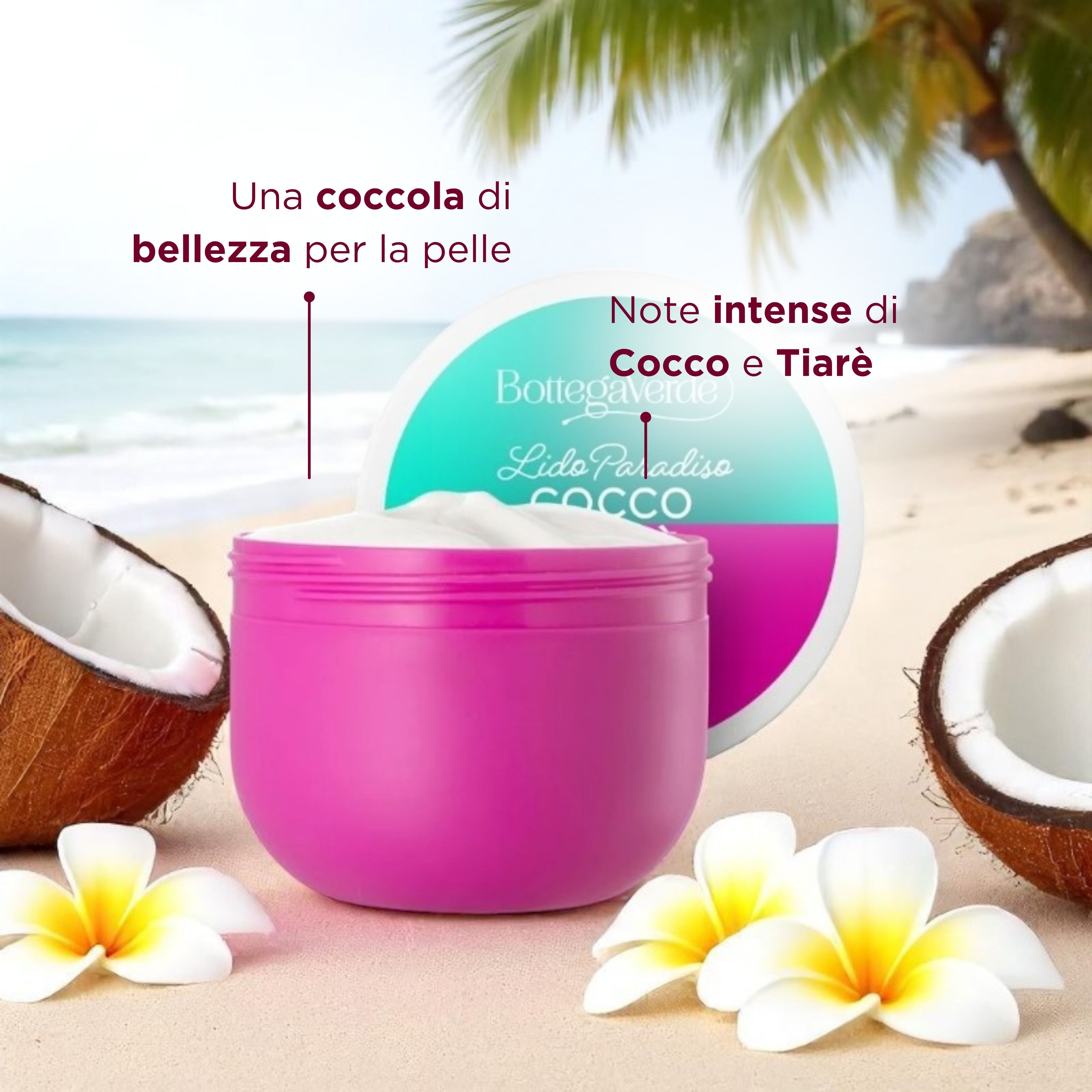 Lido Paradiso - Cocco e Tiarè - Crema corpo con latte di Cocco e Monoi di Tahiti