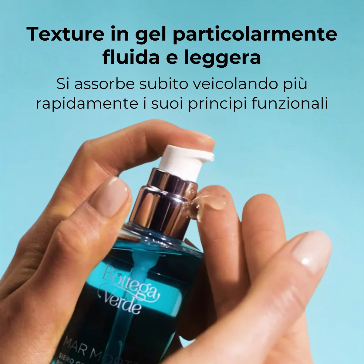 Mar Morto - Siero gel booster di idratazione - con Hyaluron Complex e Sali del Mar Morto - idratazione immediata e prolungata