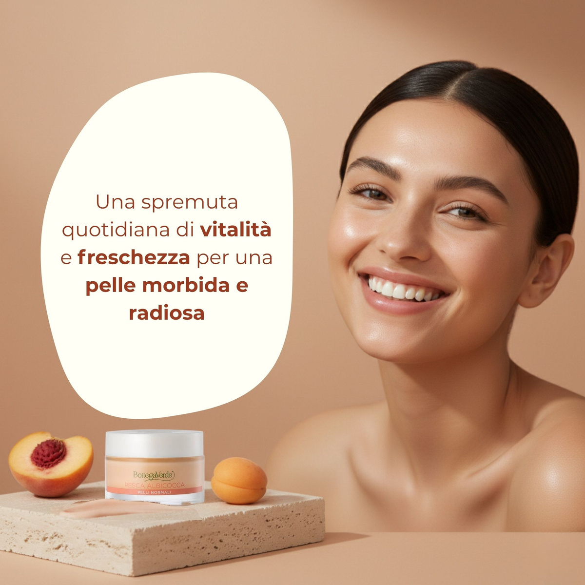 Crema fresca idratante - Pesca e Albicocca - idrata sublima - pelli normali