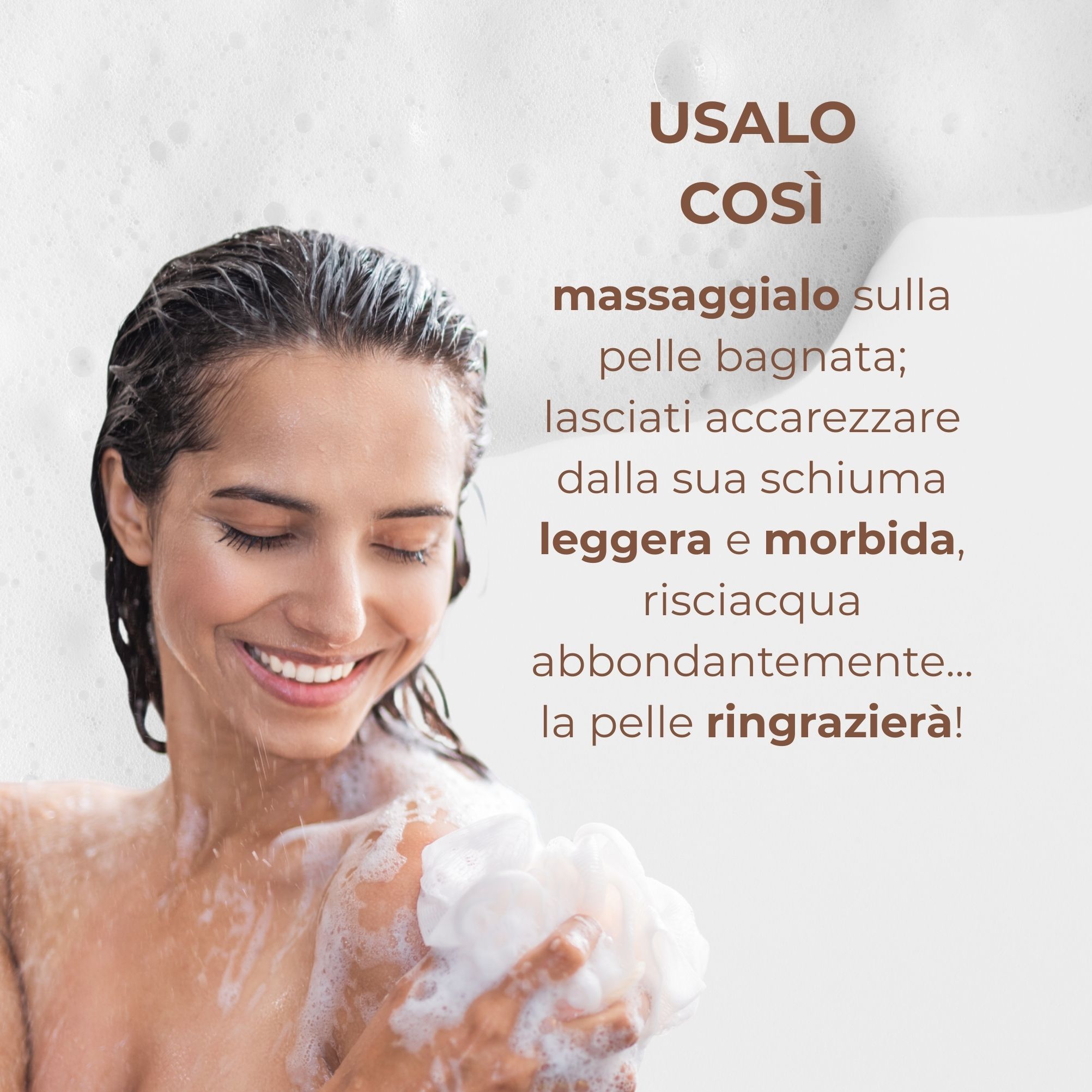 MANDORLE DOLCI - Bagnodoccia - addolcente setificante - con latte e olio di Mandorle dolci - pelli normali