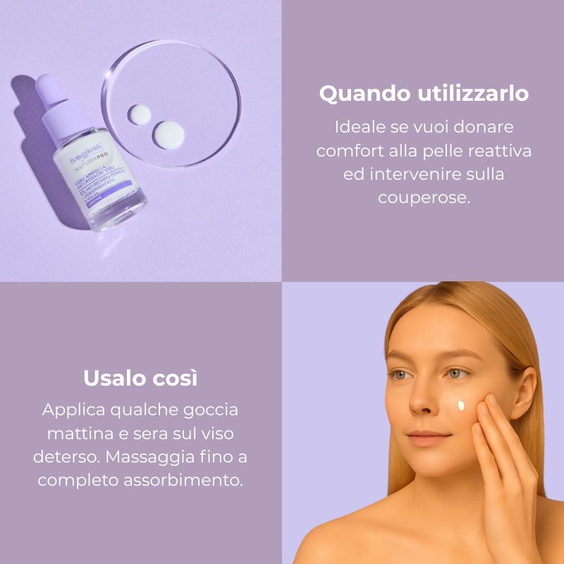 Siero ampolla anti-rossori - concentrato viso - con 5% Anti-redness complex* e iperfermentato di Malva di Tenuta Bottega Verde - lenitivo