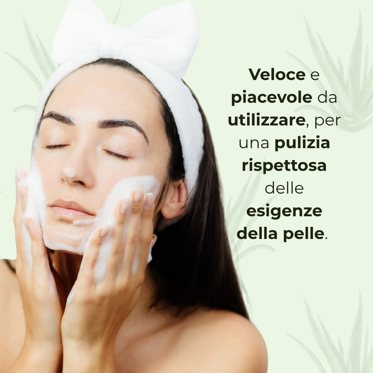 ALOE - Gel detergente viso - idratante lenitivo - con 20% succo di Aloe* bio (200 ml) - per tutti i tipi di pelle