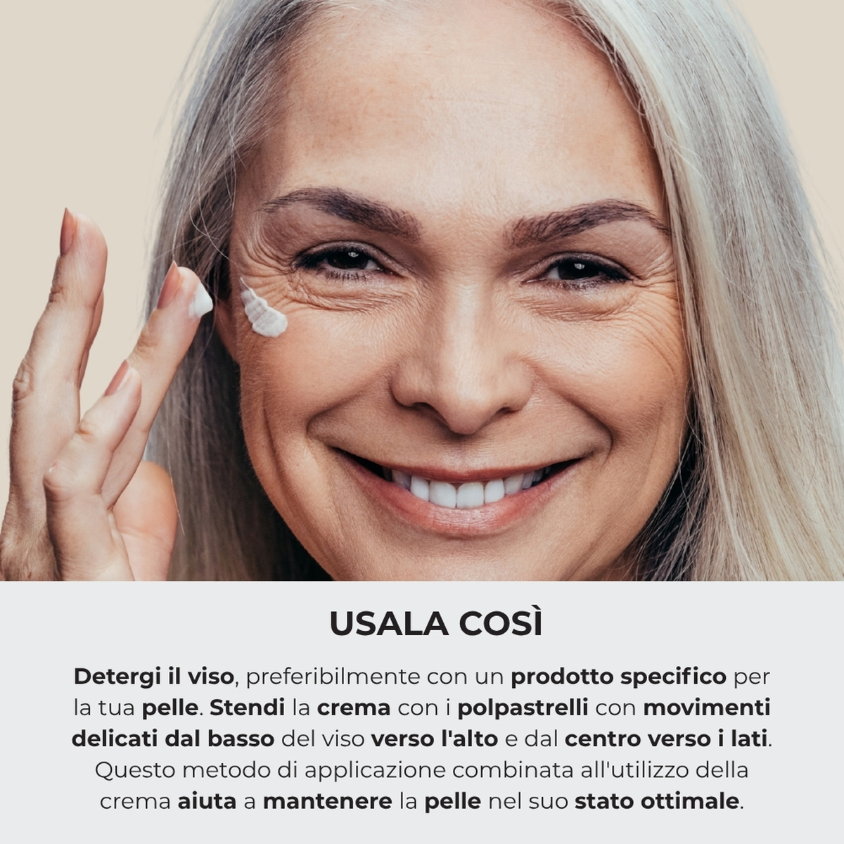 Ialuron Plus - Crema per il viso ricompattante, effetto filler*, con acido Ialuronico ed estratti di fiori Bianchi - pelli normali o secche