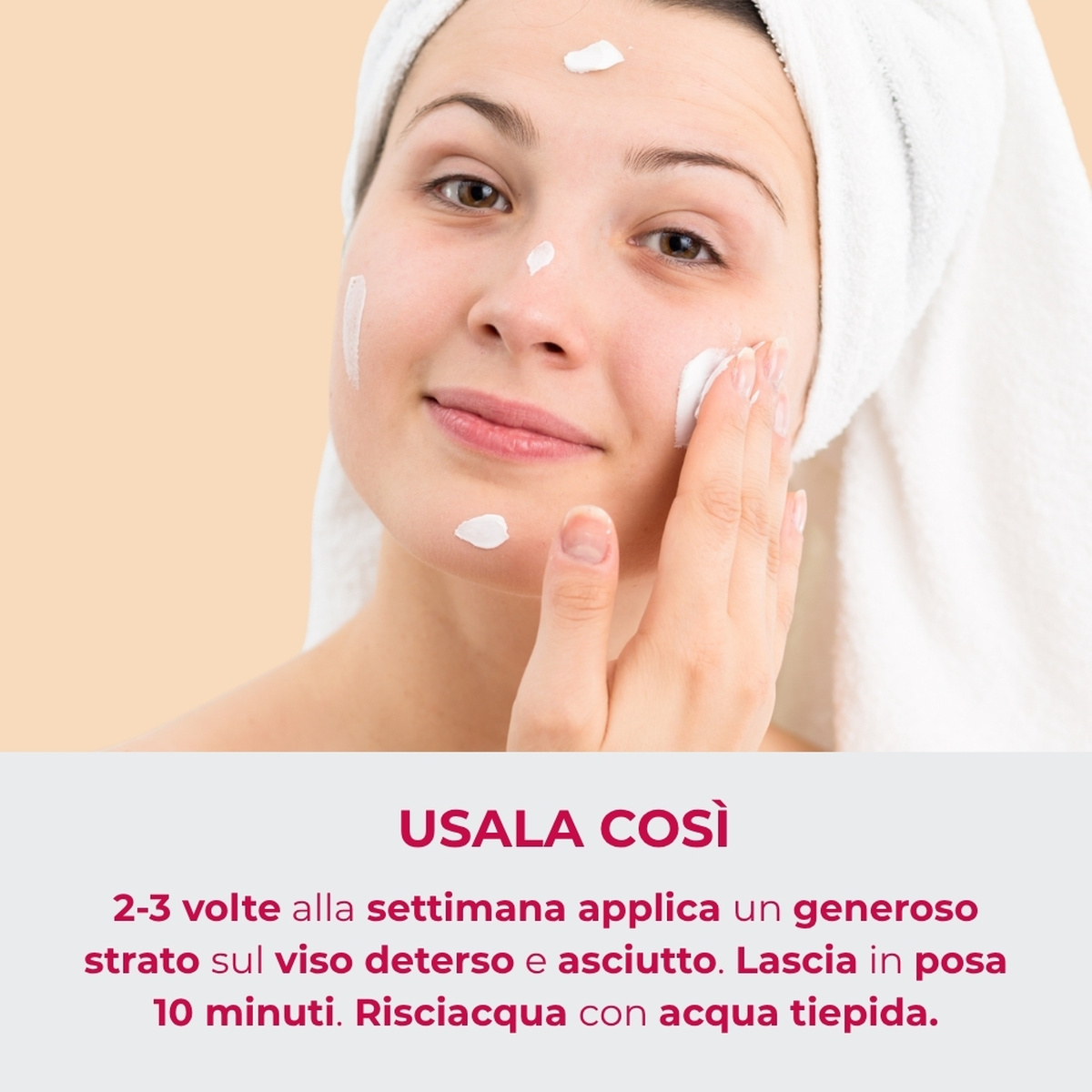 Estratti di bellezza - Maschera gel  -  con acqua di Melograno e The rosso (50 ml) - tensore immediato