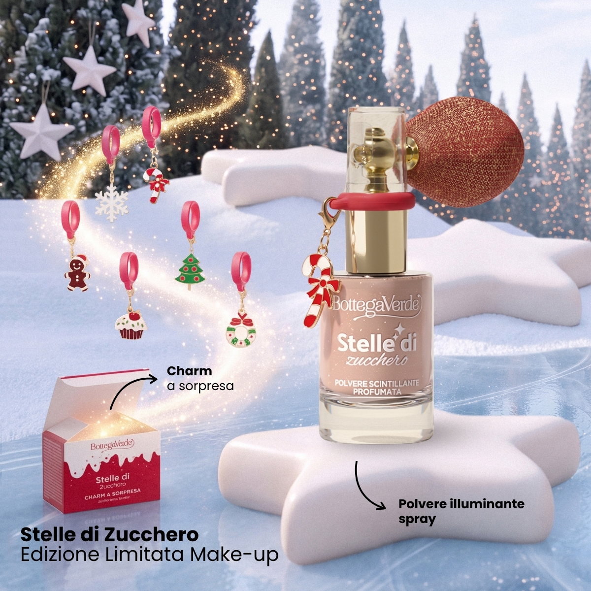 Stelle di Zucchero - Polvere scintillante viso, corpo e capelli