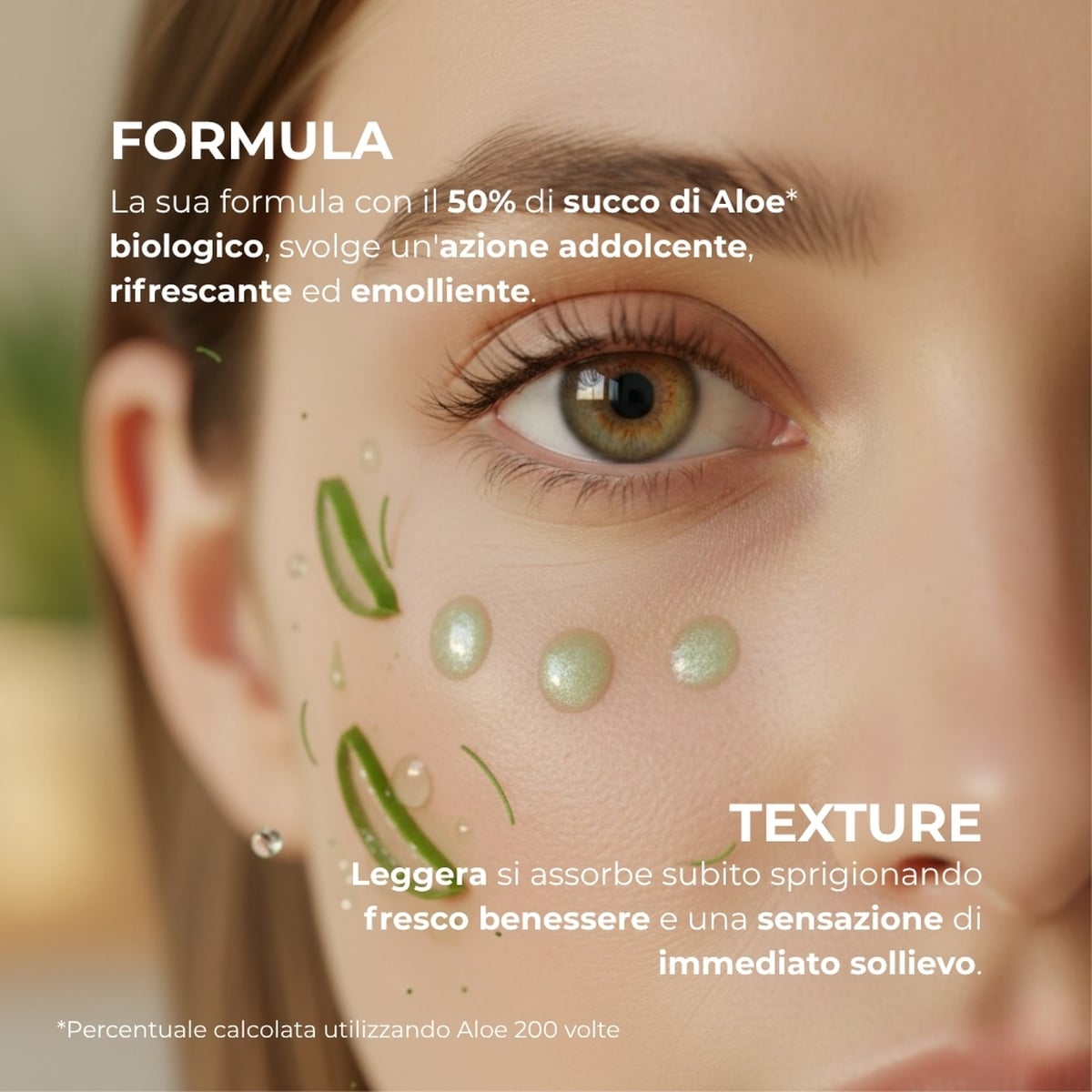 Aloe - Cremagel contorno occhi - sguardo fresco e disteso - con 50% succo di Aloe* bio - tutti i tipi di pelle