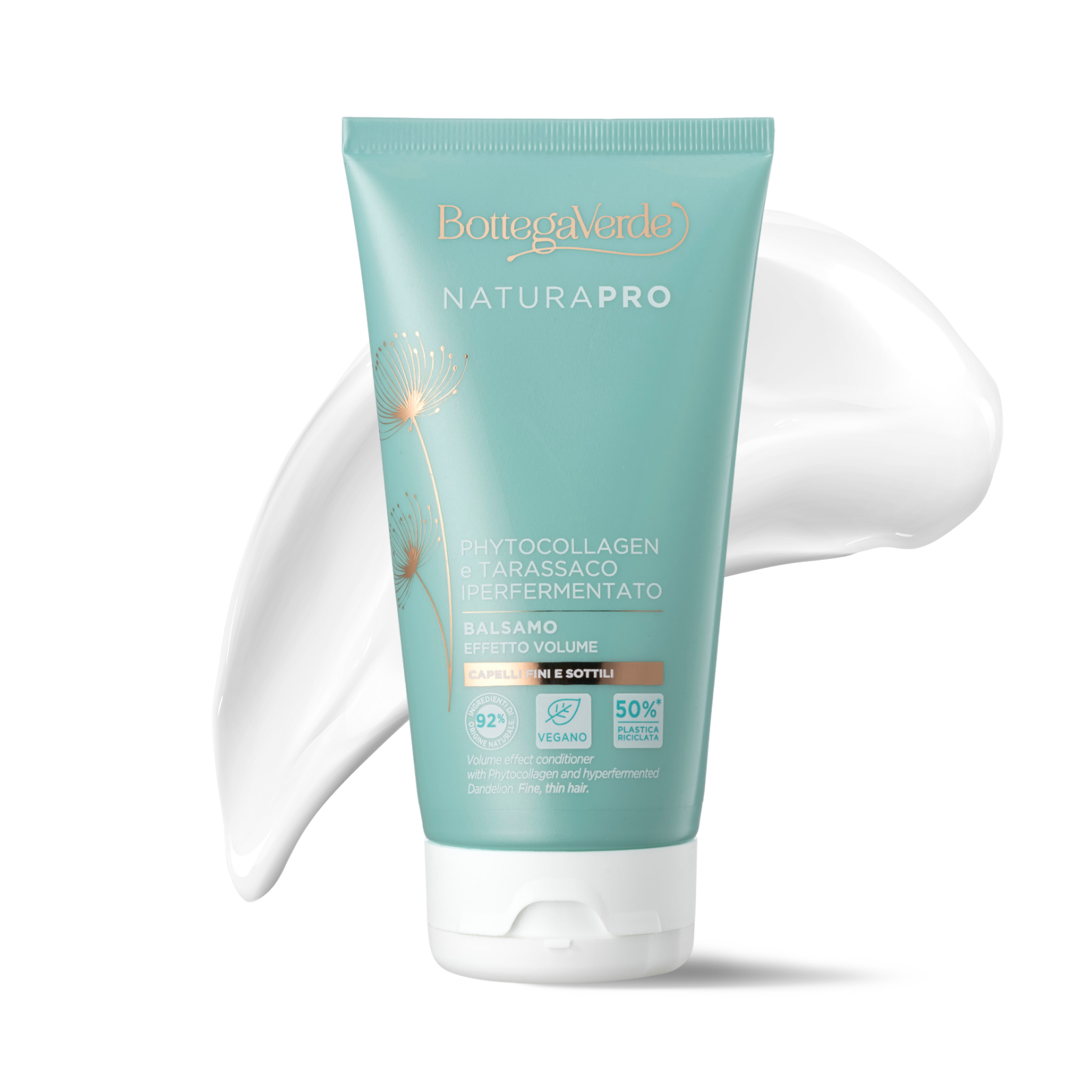 Phytocollagen e Tarassaco iperfermentato - Balsamo - effetto volume - capelli fini e sottili