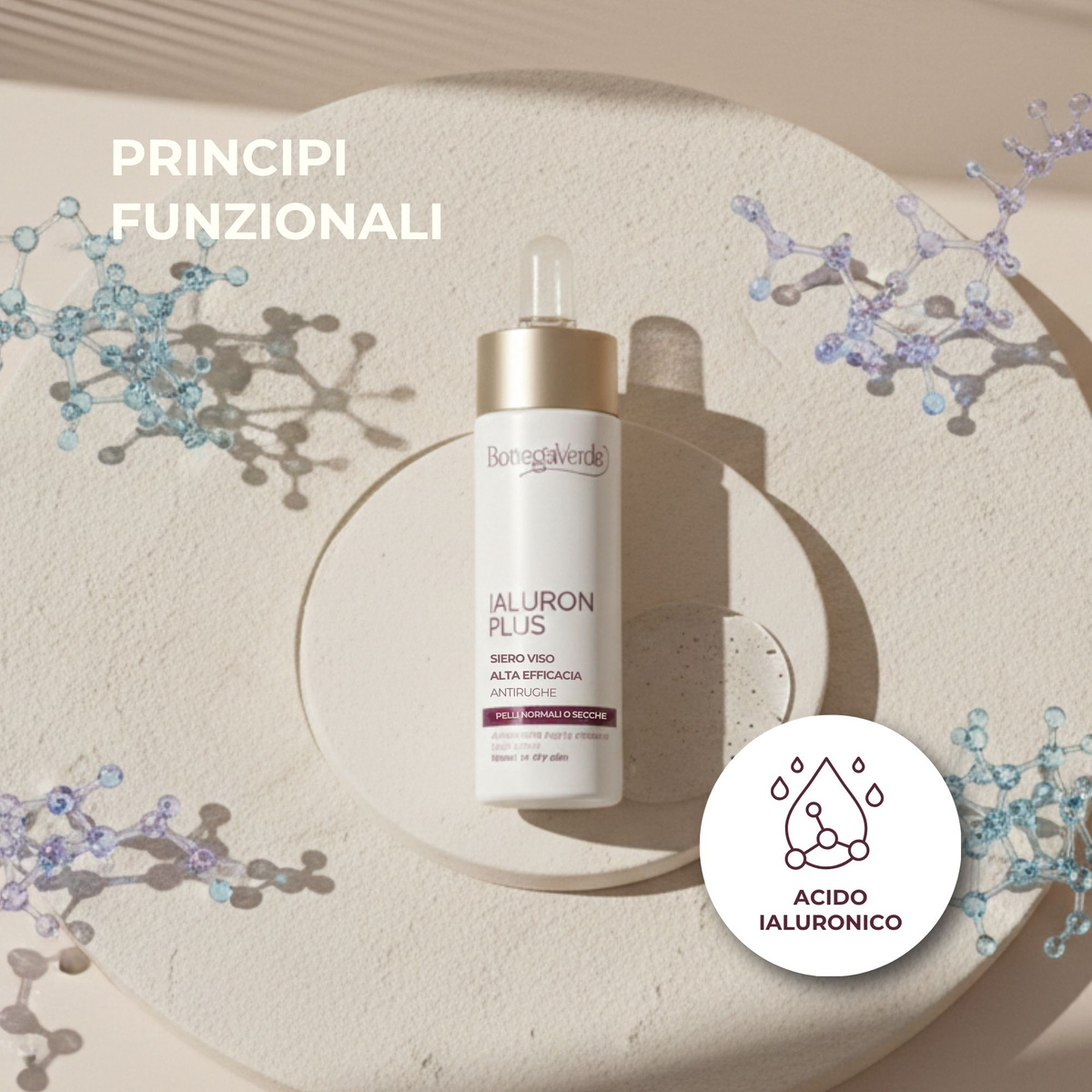 Ialuron plus - Siero viso ad alta efficacia, antirughe, effetto filler*, con acido Ialuronico concentrato - pelli normali o secche