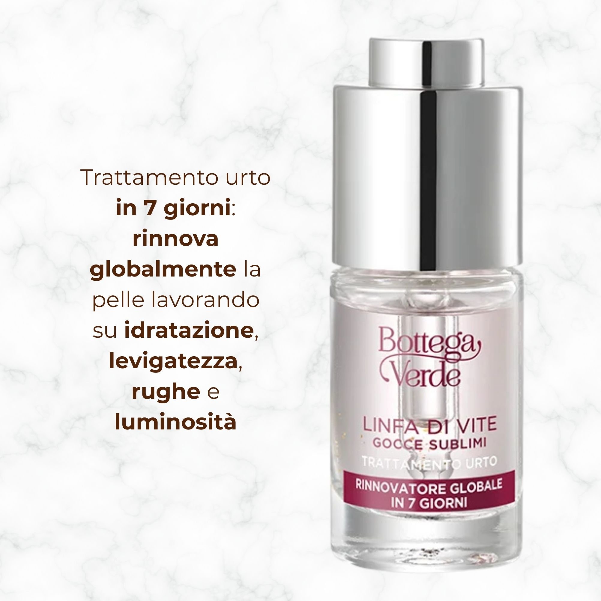 Linfa di Vite - Gocce sublimi - Trattamento urto - rinnovatore globale in 7 giorni - 2-PEPTIDE LINFA COMPLEX<TM/> con Peptidi e Linfa di Vite