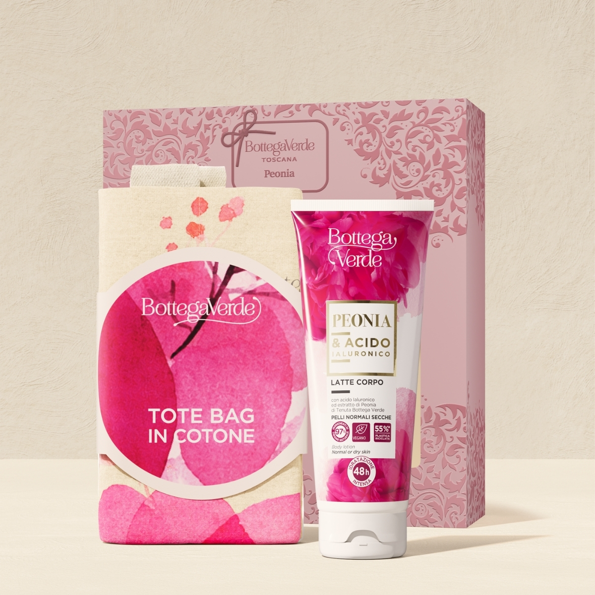 Idea regalo Tote bag Peonia