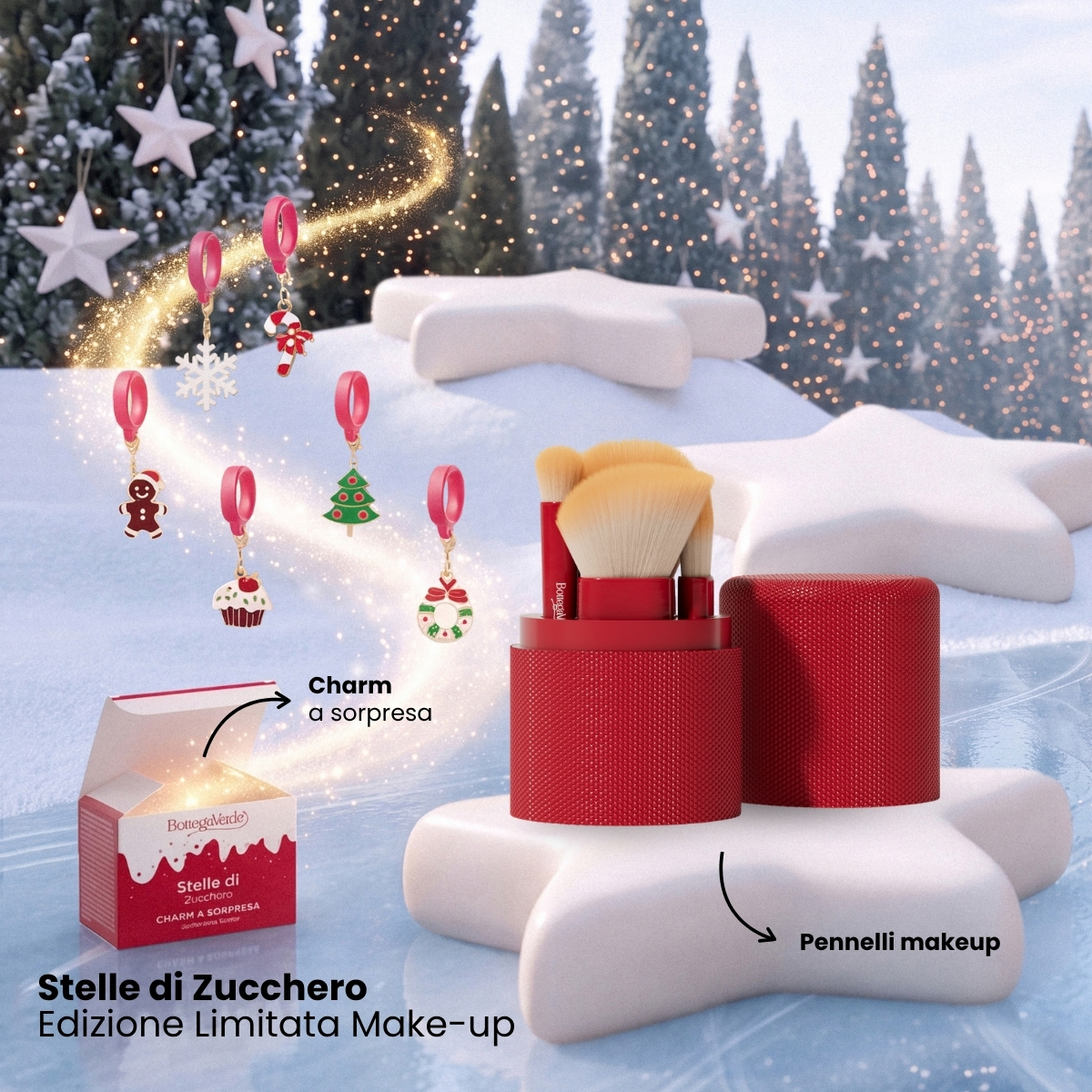 Stelle di Zucchero - Set 5 pennelli make-up