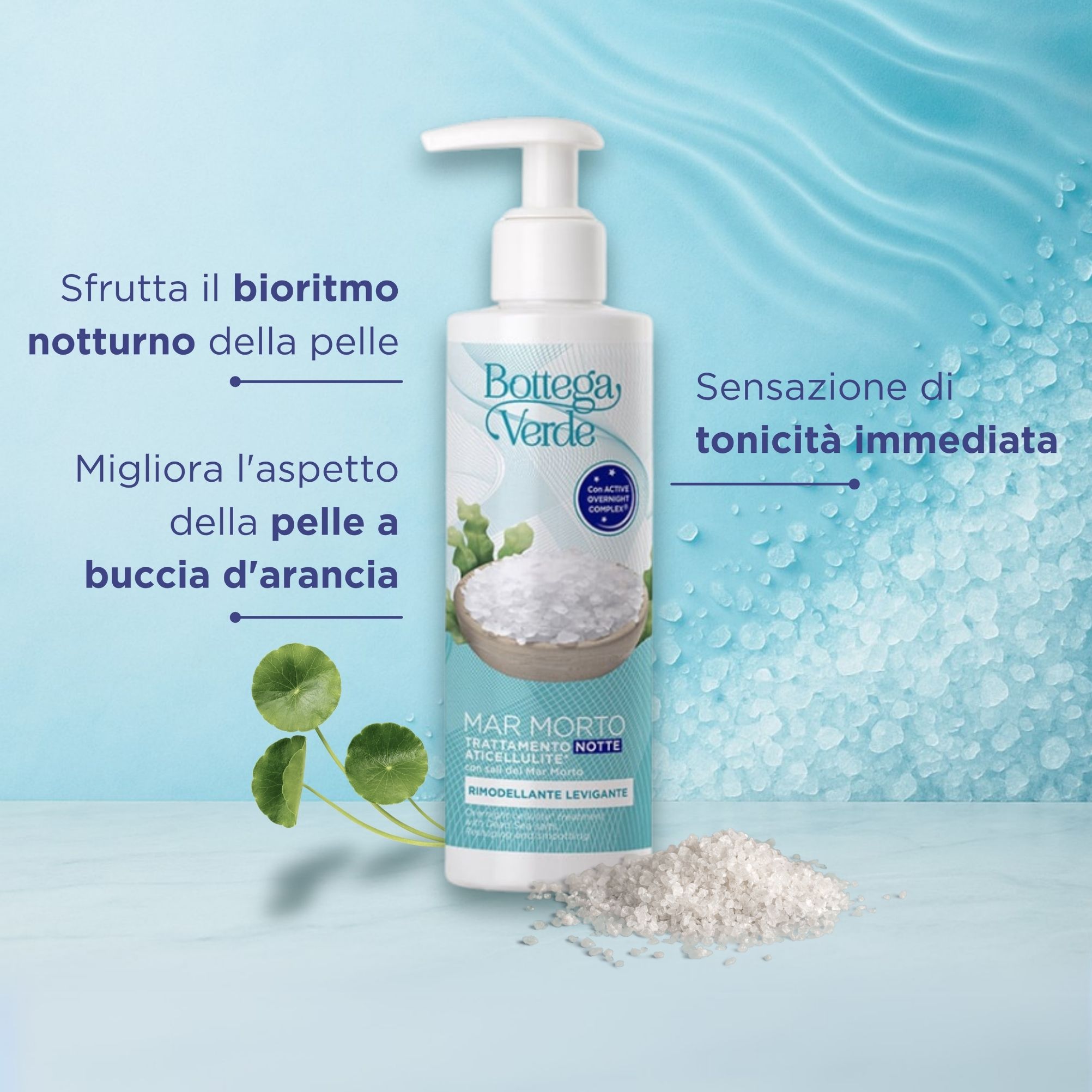 Mar Morto - Trattamento notte anticellulite* - con sali del Mar Morto - rimodellante levigante